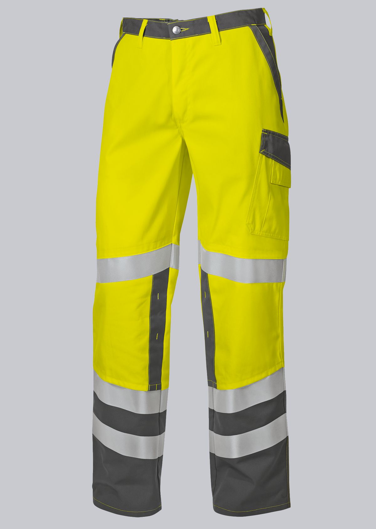 2010-845-8653_BP® Warnschutz-Hose mit Knietaschen_warngelb/dunkelgrau_Cover Bild