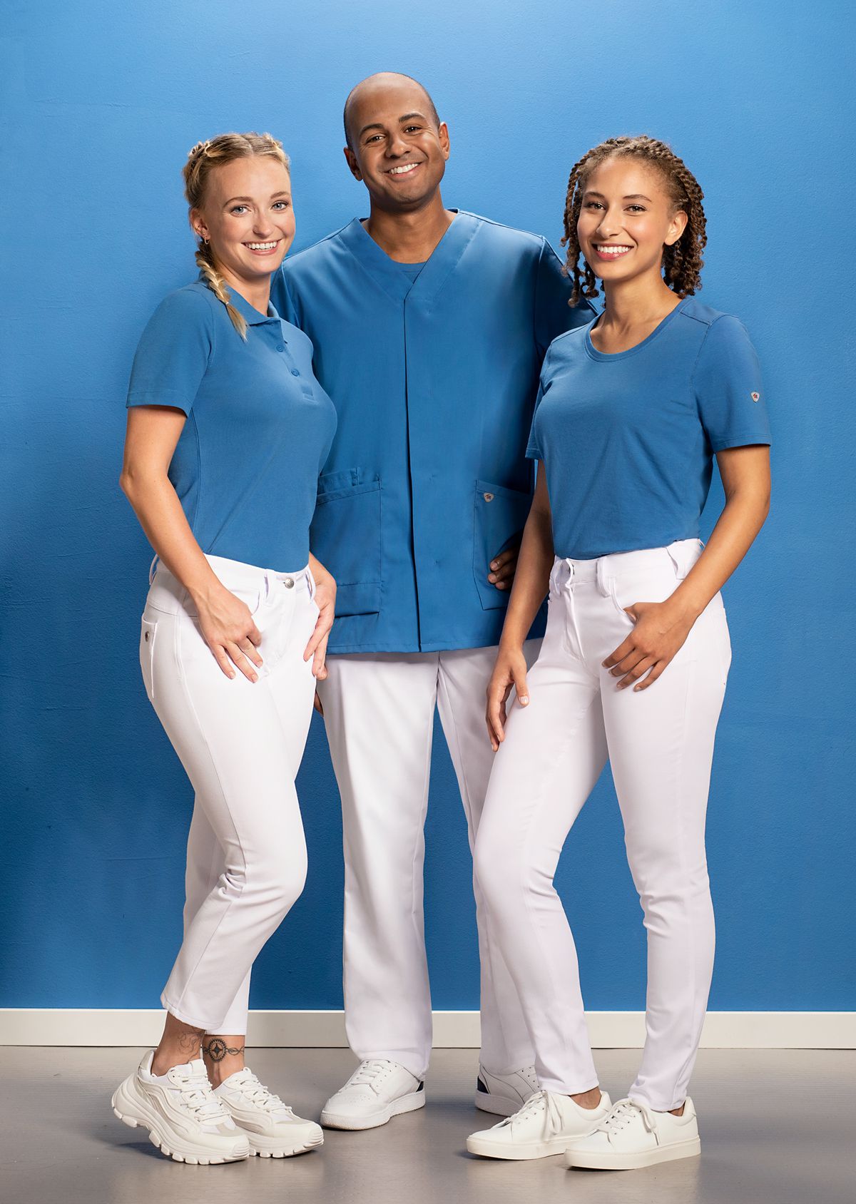 BP® Damen-Poloshirt azurblau Thumbnail 2