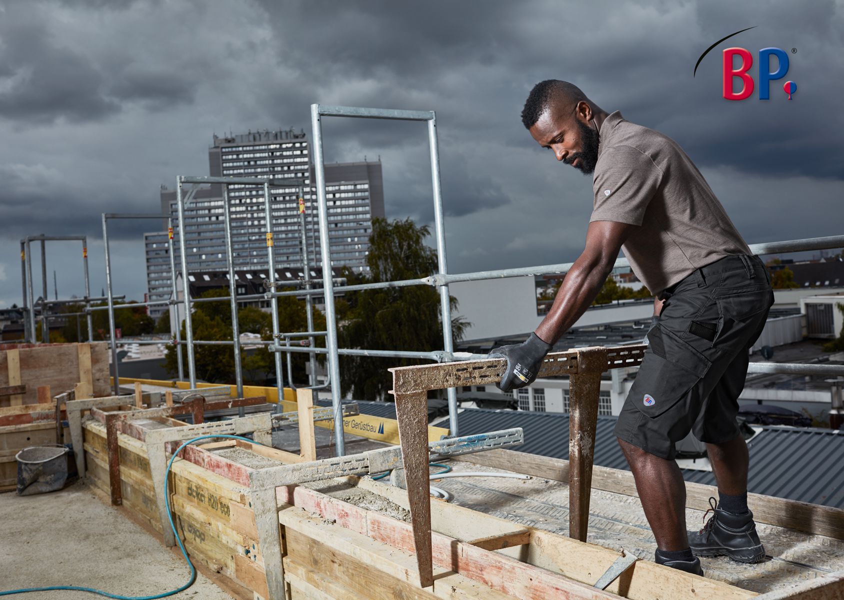 1993-570-32 BP® Lichte shorts zwart Thumbnail 2