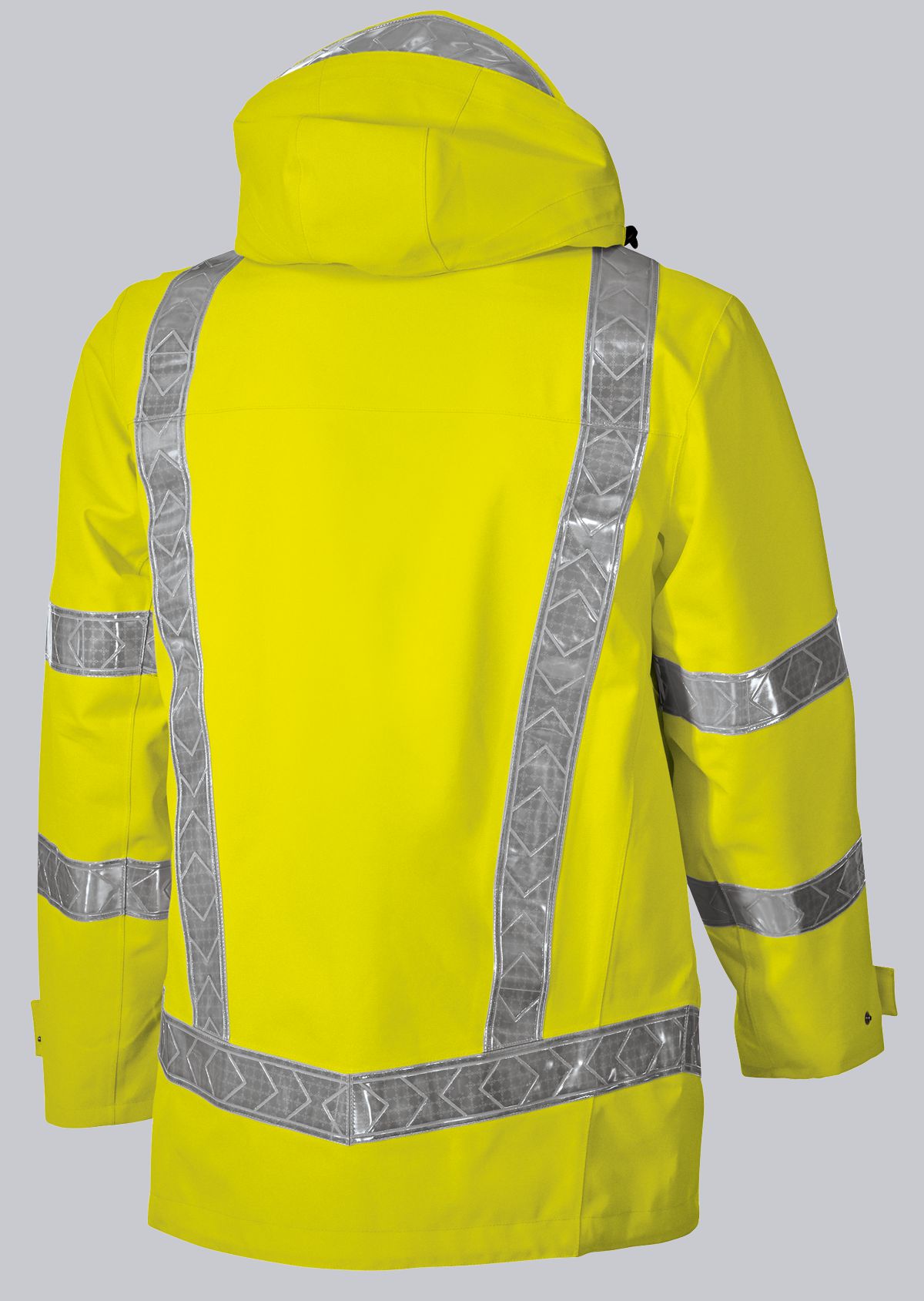 2120-880-86 BP® Lange wind- en waterdichte jack met hoge zichtbaarheid signaalgeel Thumbnail 1