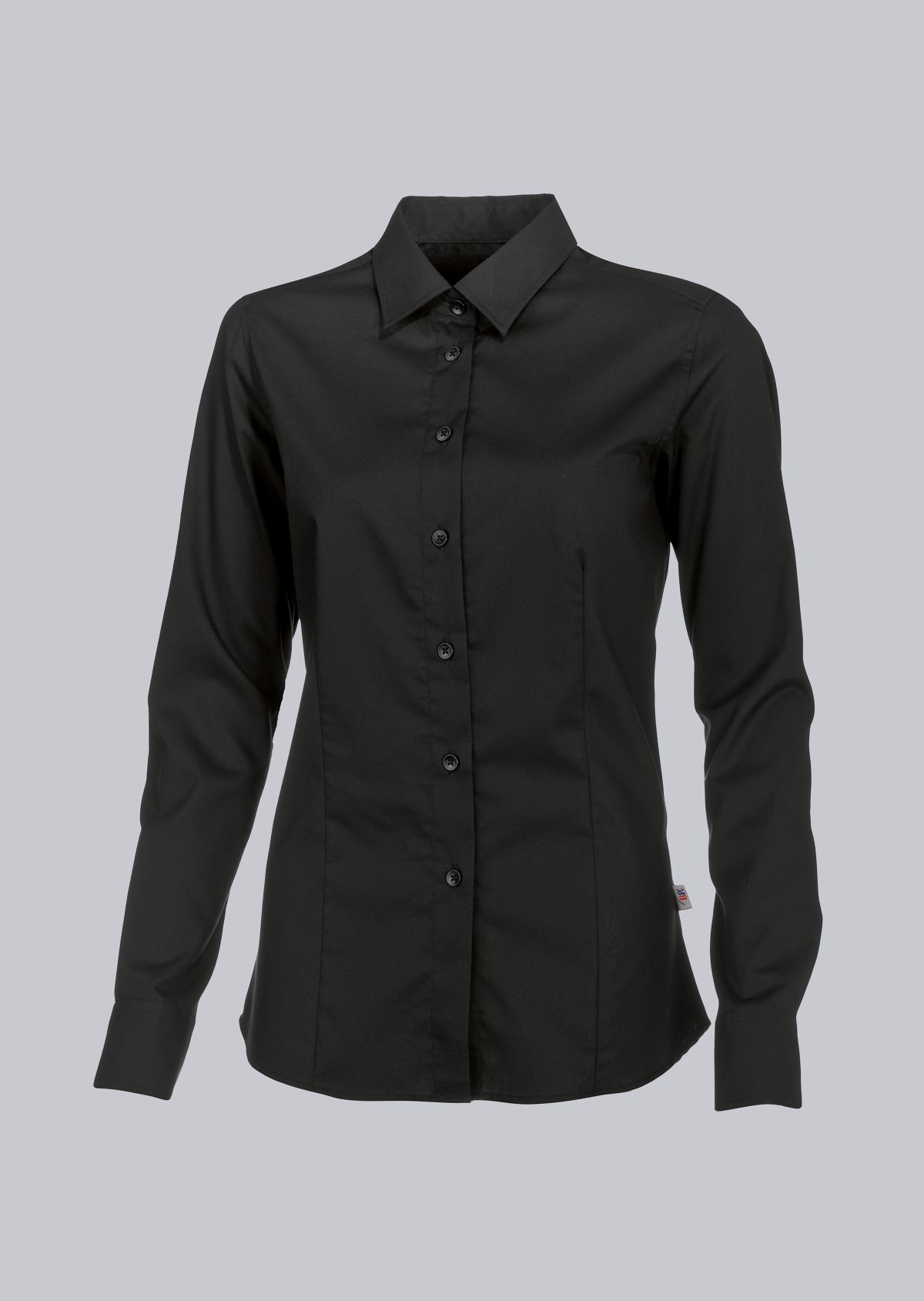 1560-682-32 BP® Stretch-damesblouse zwart Hoofdafbeelding