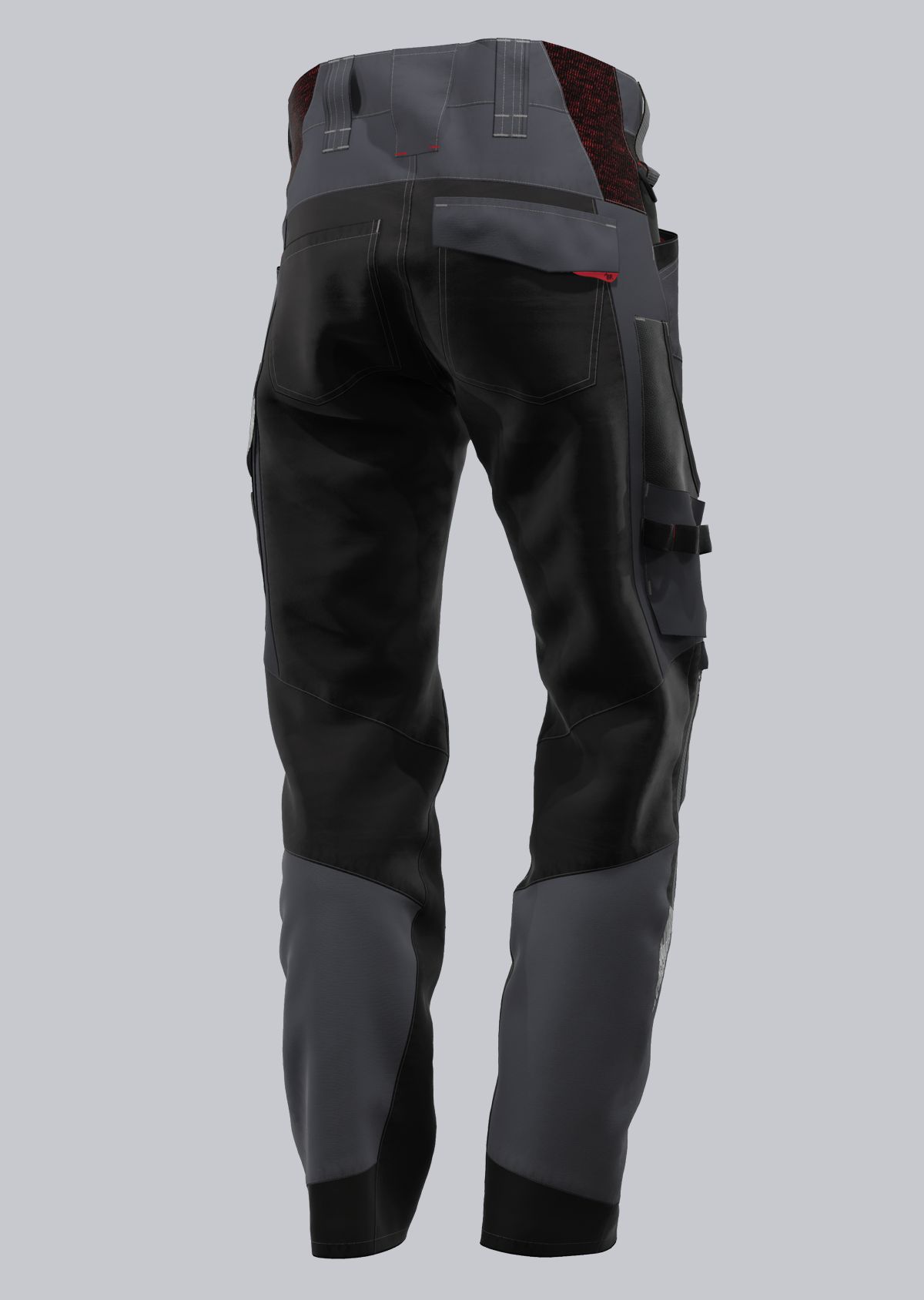 1968-570-5632 BP® Lightweight hybrid work trousers with knee pad pockets anthracite/black Thumbnail 2