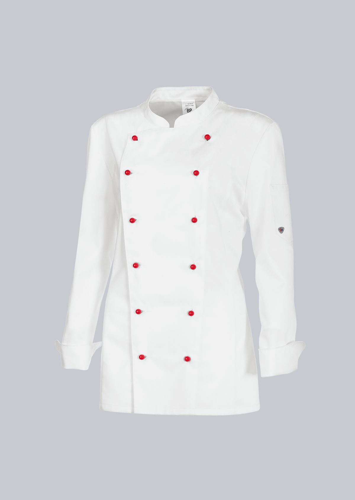 Veste De Cuisine Professionnelle Femme Manches Longues - 65% Polyester 35% Coton, Respirante, Poches