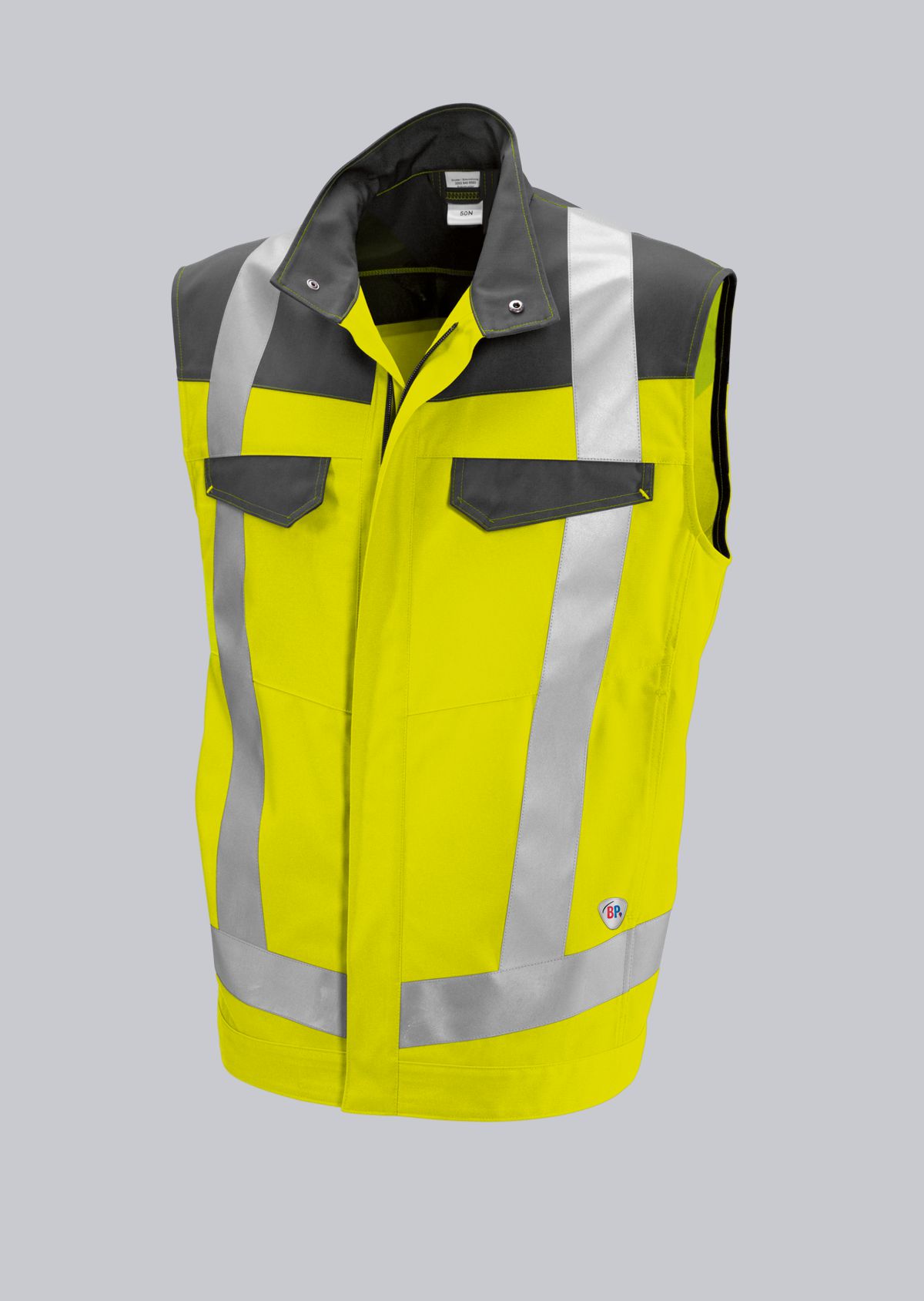 BP® Warnschutz-Weste warngelb/dunkelgrau Cover Bild