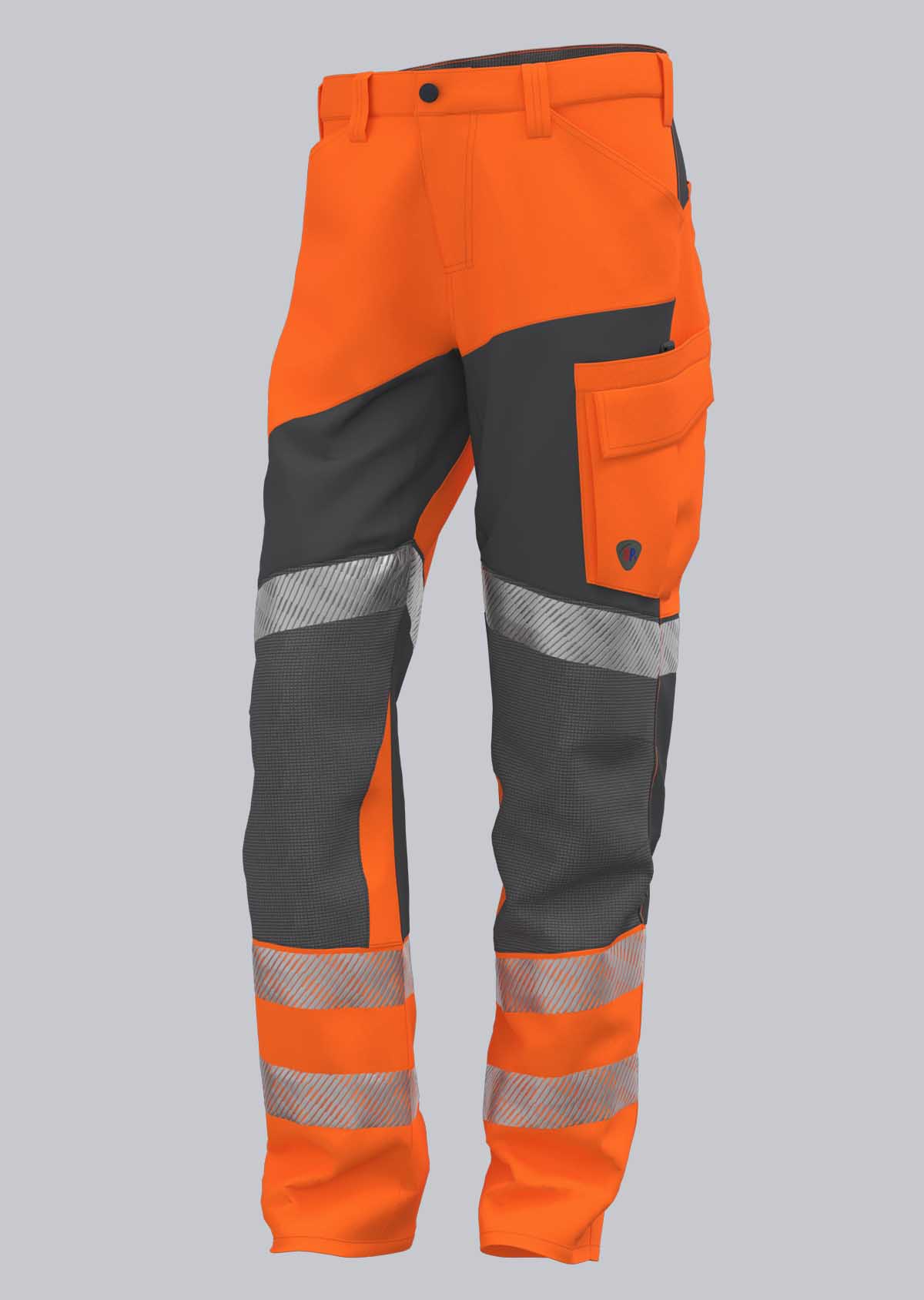 2055-009-6556 BP® High-visibility stretch work pants warning orange/anthracite Cover image