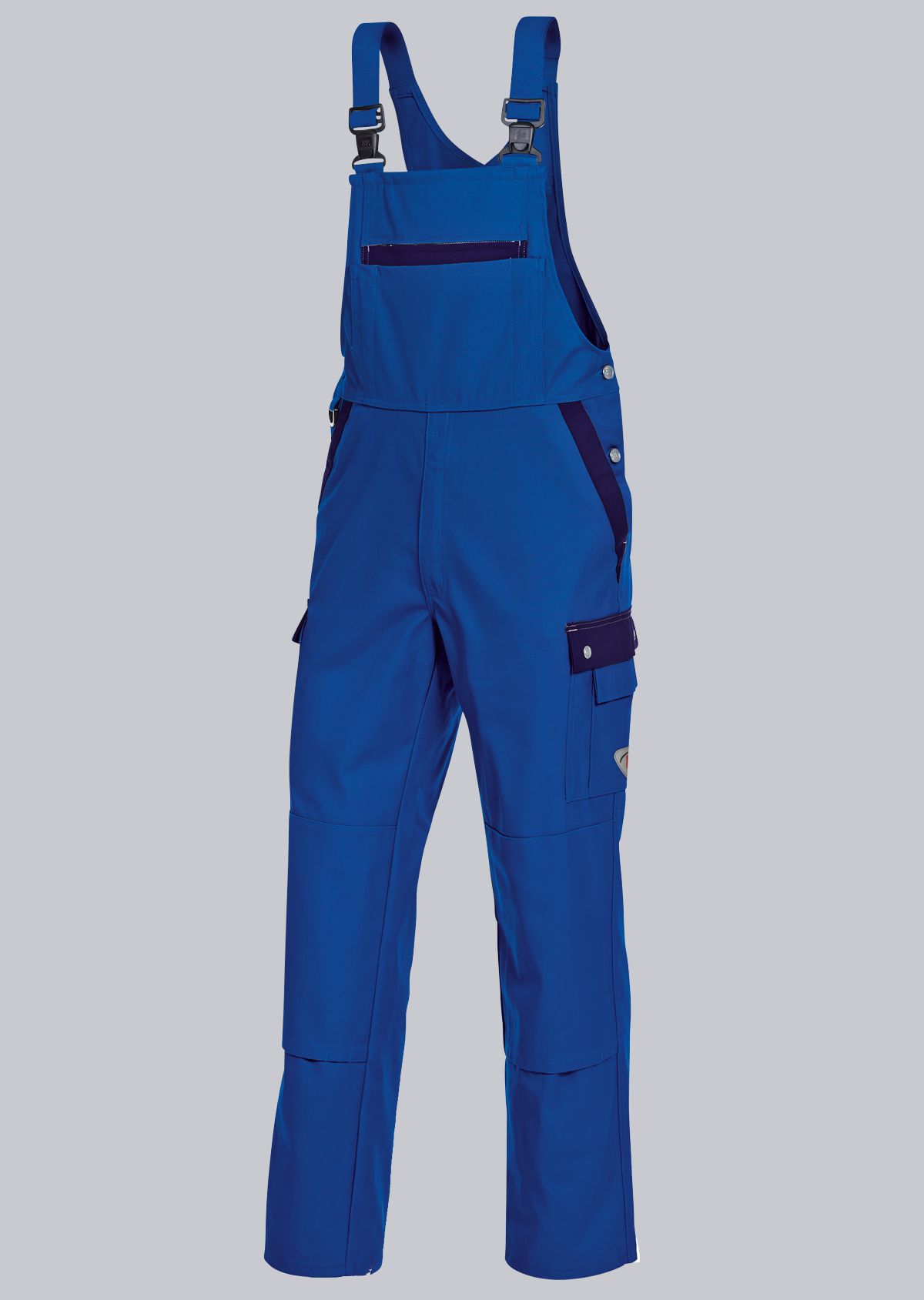 BP® Komfort-Cargo-Latzhose mit Kniepolstertaschen königsblau/dunkelblau Cover Bild