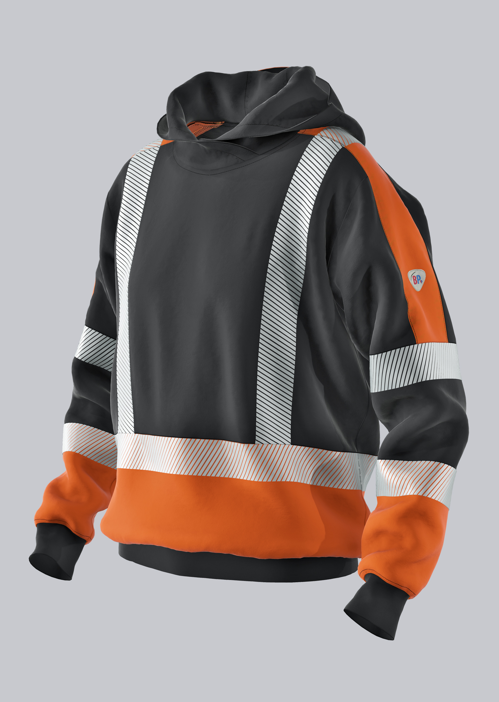 2226-629-5665 BP® Multinorm-hoodie APC1 antraciet/signaaloranje Hoofdafbeelding