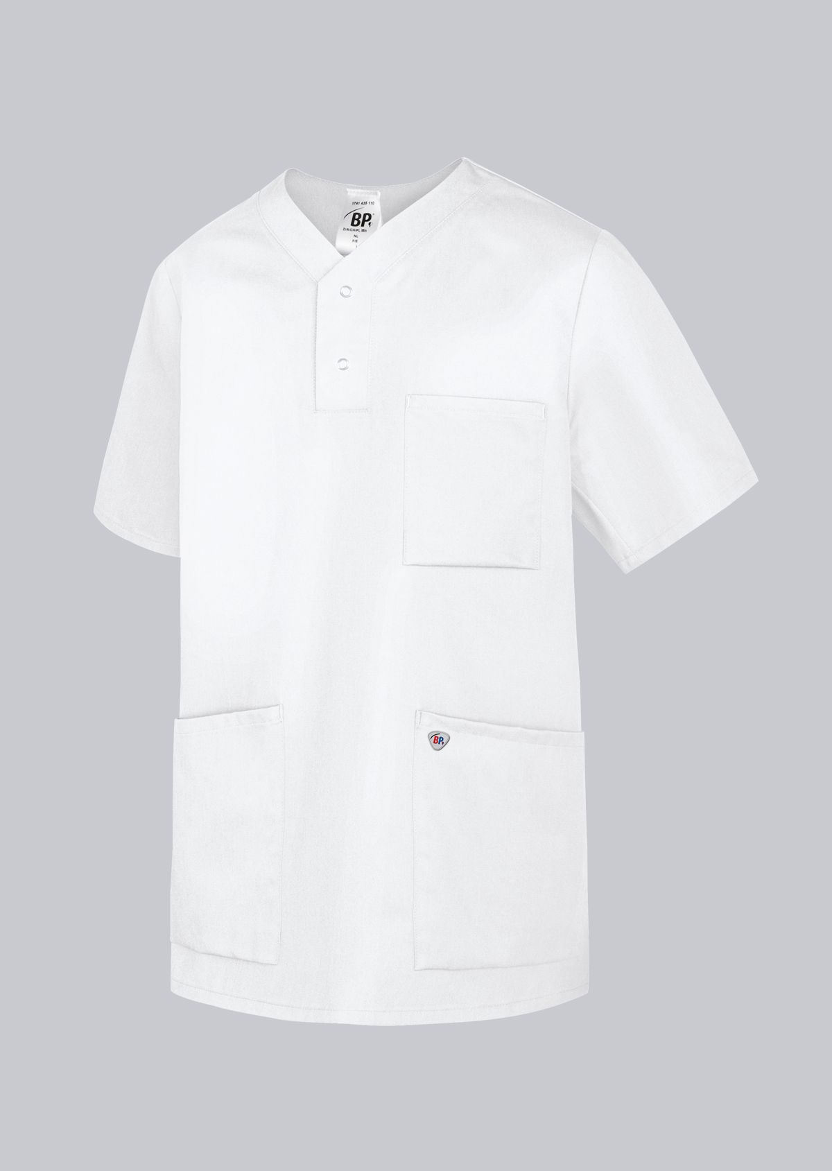 BP® Tunique à enfiler unisexe en Tencel™ blanc Photo principale