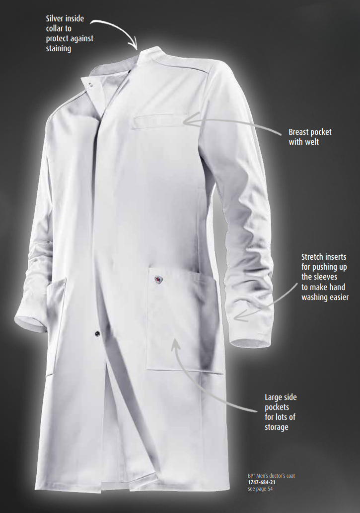 BP® smock in white