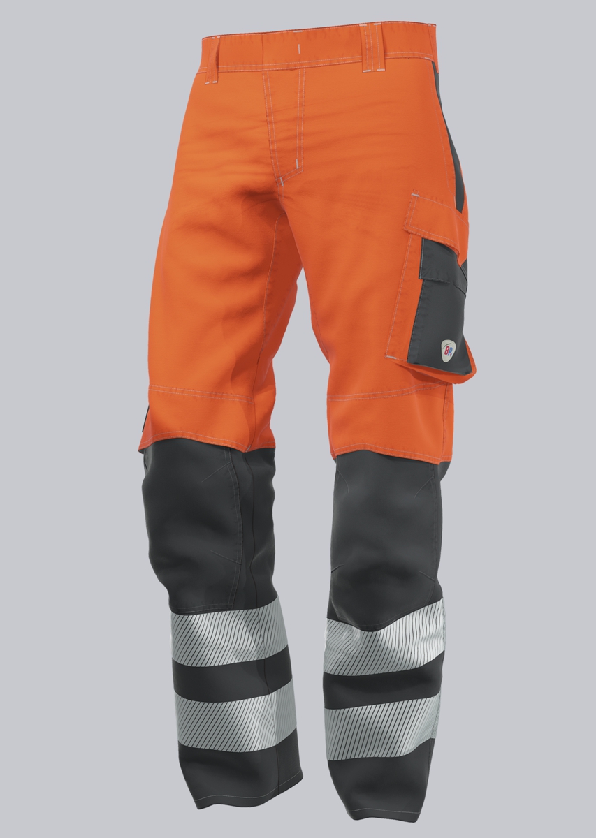 BP® Leichte Warnschutz-Multinorm-Hose APC1 warnorange/anthrazit Cover Bild
