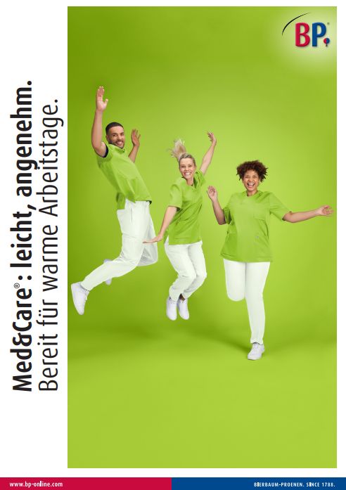 Cover Flyer Med&Care Sommerkleidung