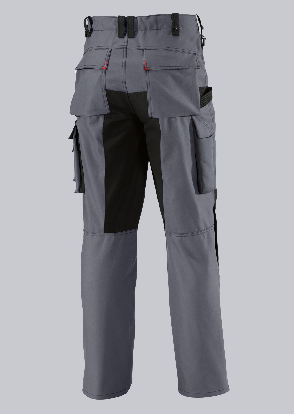 1789-555-53_BP® Durable work trousers with knee pad pockets_dark grey/black_Image 2