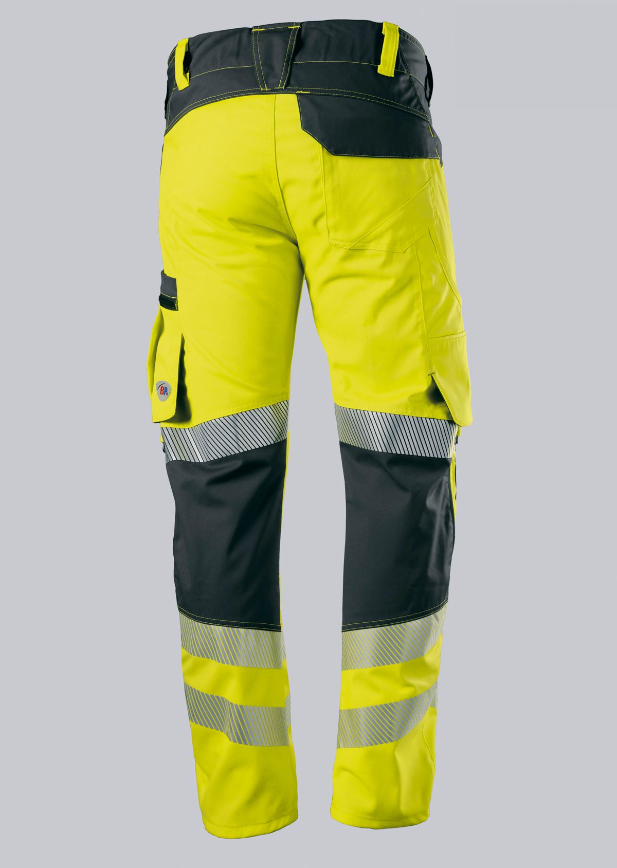 2040-844-6656_BP® Warnschutz-Stretch-Hose mit Knietaschen_warngelb/anthrazit_Bild 2