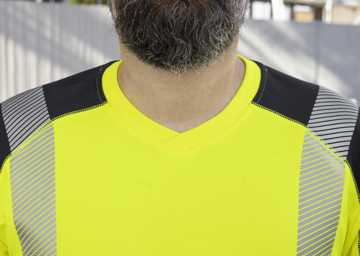 2139-861-6656 BP® High-visibility functional T-shirt warning yellow/anthracite Thumbnail 3