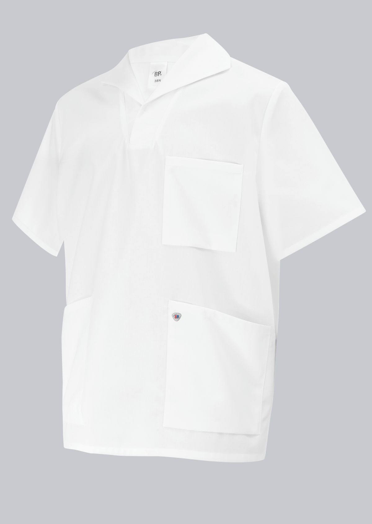 BP® Tunique à enfiler unisexe blanc Photo principale