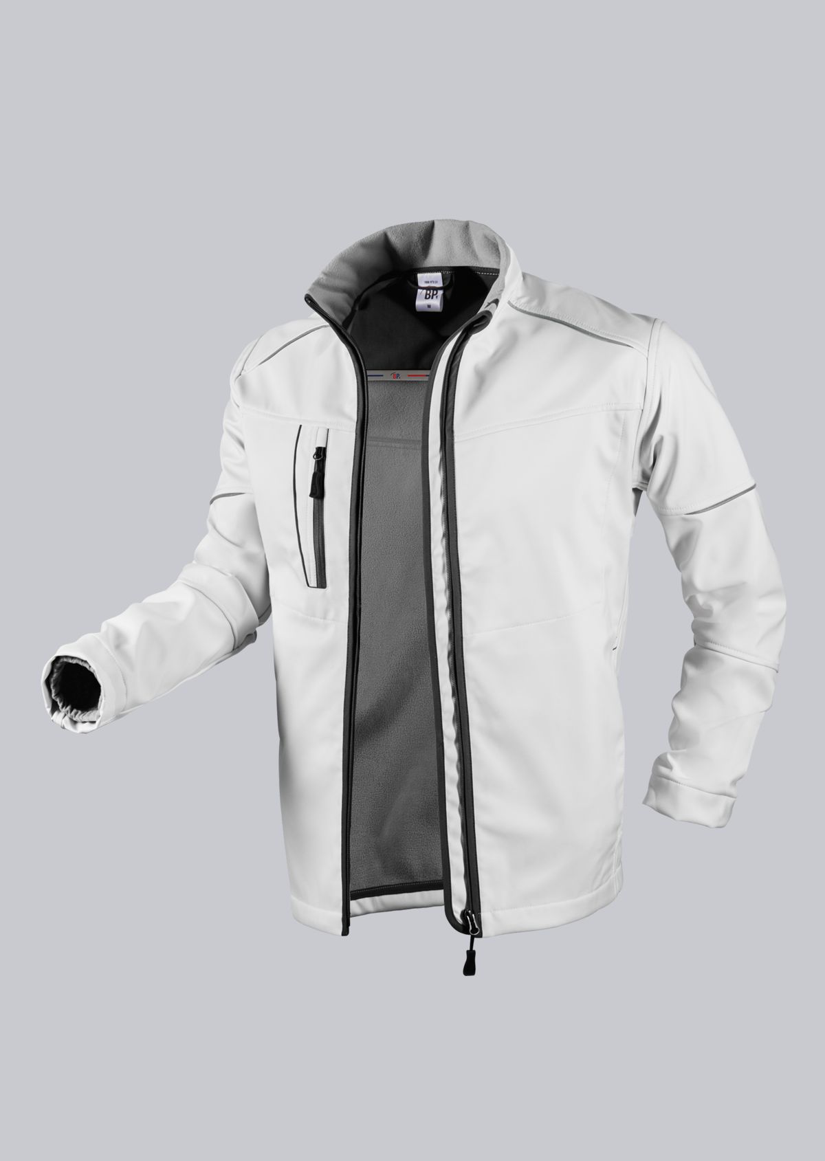 1868-572-21_BP® Softshell-Arbeitsjacke_weiß/hellgrau_Bild 3