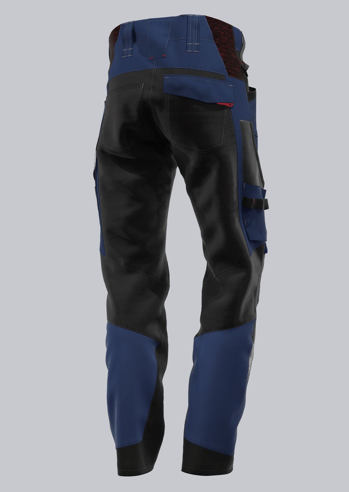1968-570-1432 BP® Lightweight hybrid work trousers with knee pad pockets night blue/black Thumbnail 2