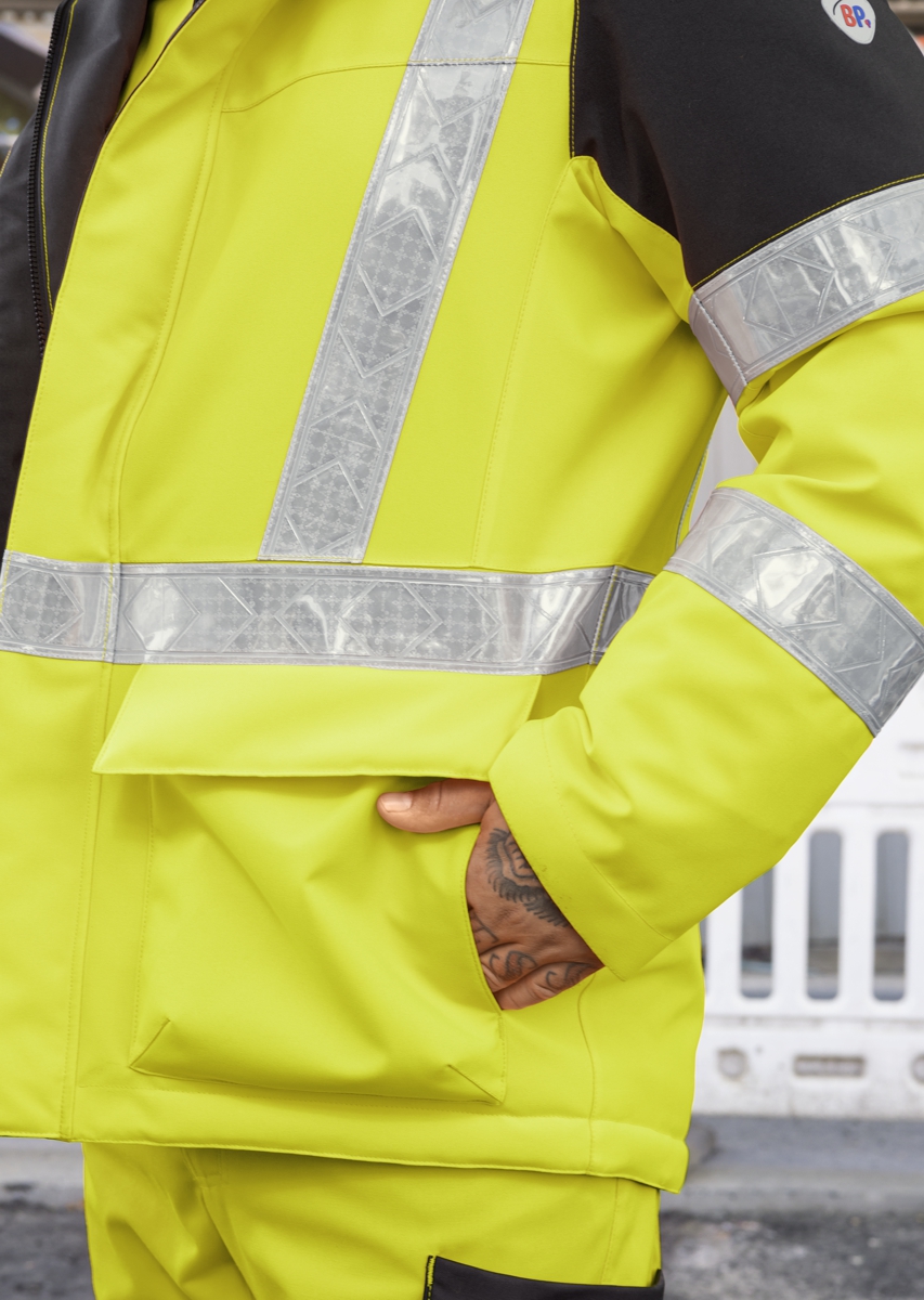 BP® Warnschutz-Winterjacke warngelb/anthrazit Thumbnail 8