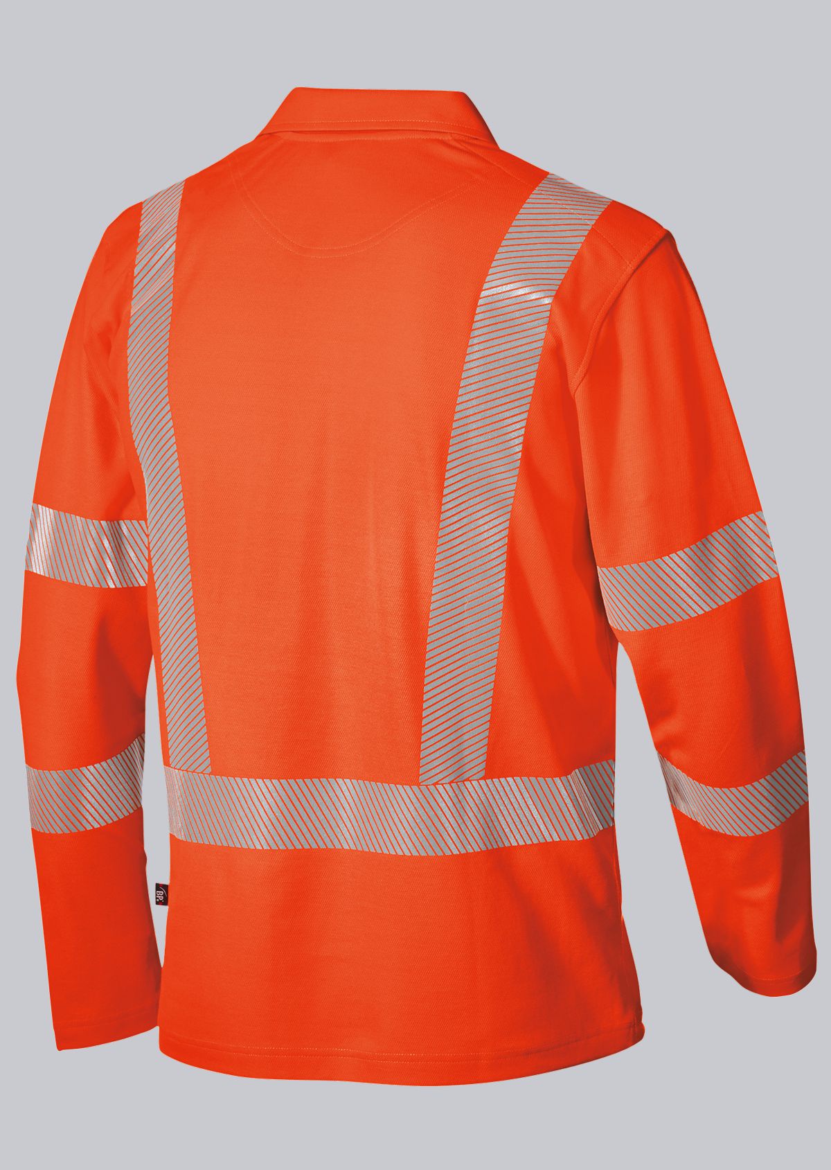 BP® High-visibility long-sleeve polo shirt