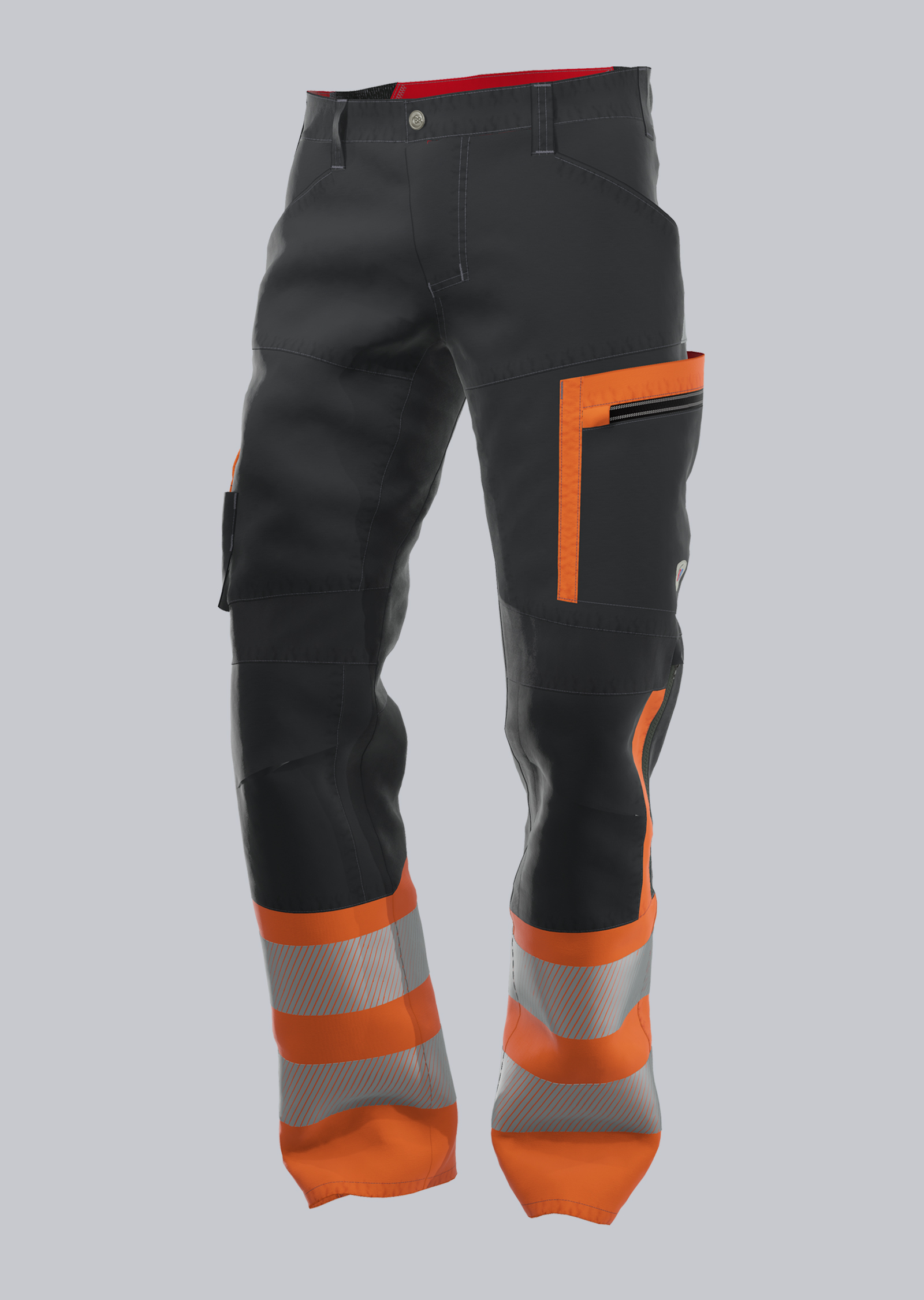 2047-845-5665_BP® Warnschutz-Hybrid-Hose Klasse 1 mit Knietaschen_anthrazit/warnorange_Cover Bild