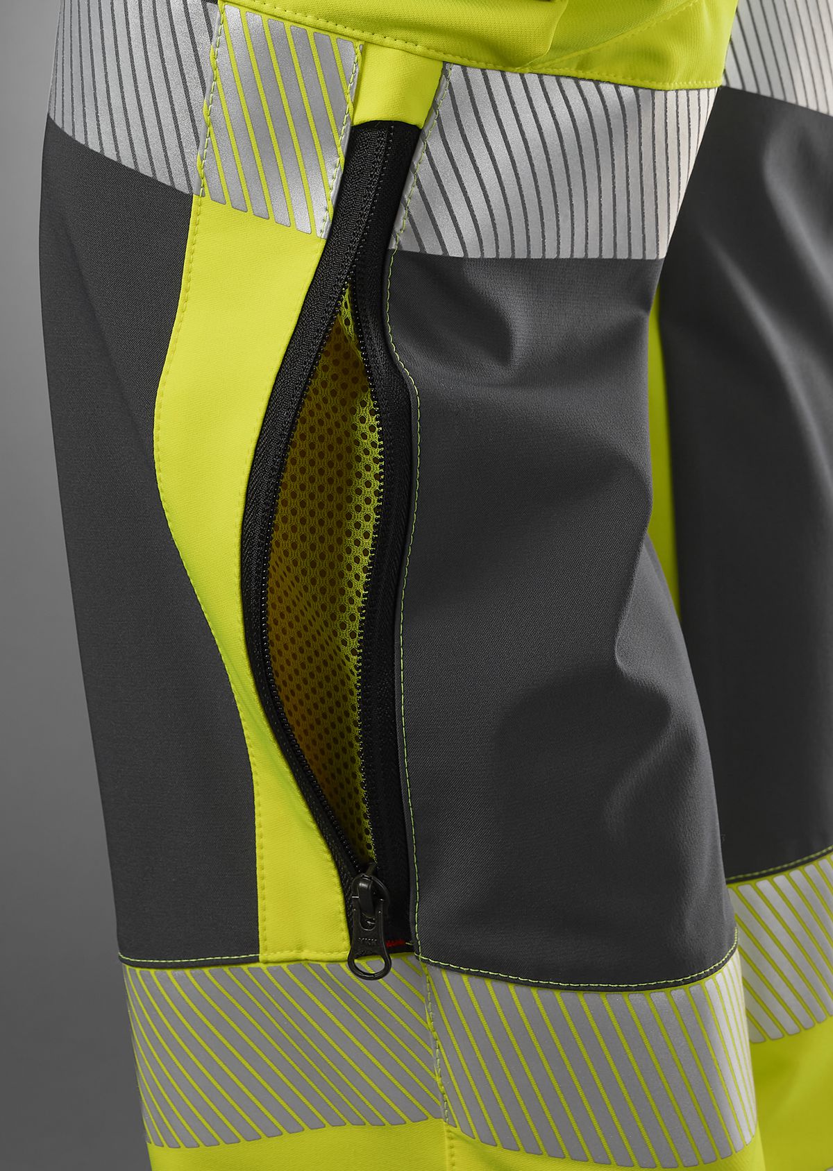 BP® Warnschutz-Superstretch-Hose mit Knietaschen warngelb/anthrazit Thumbnail 3