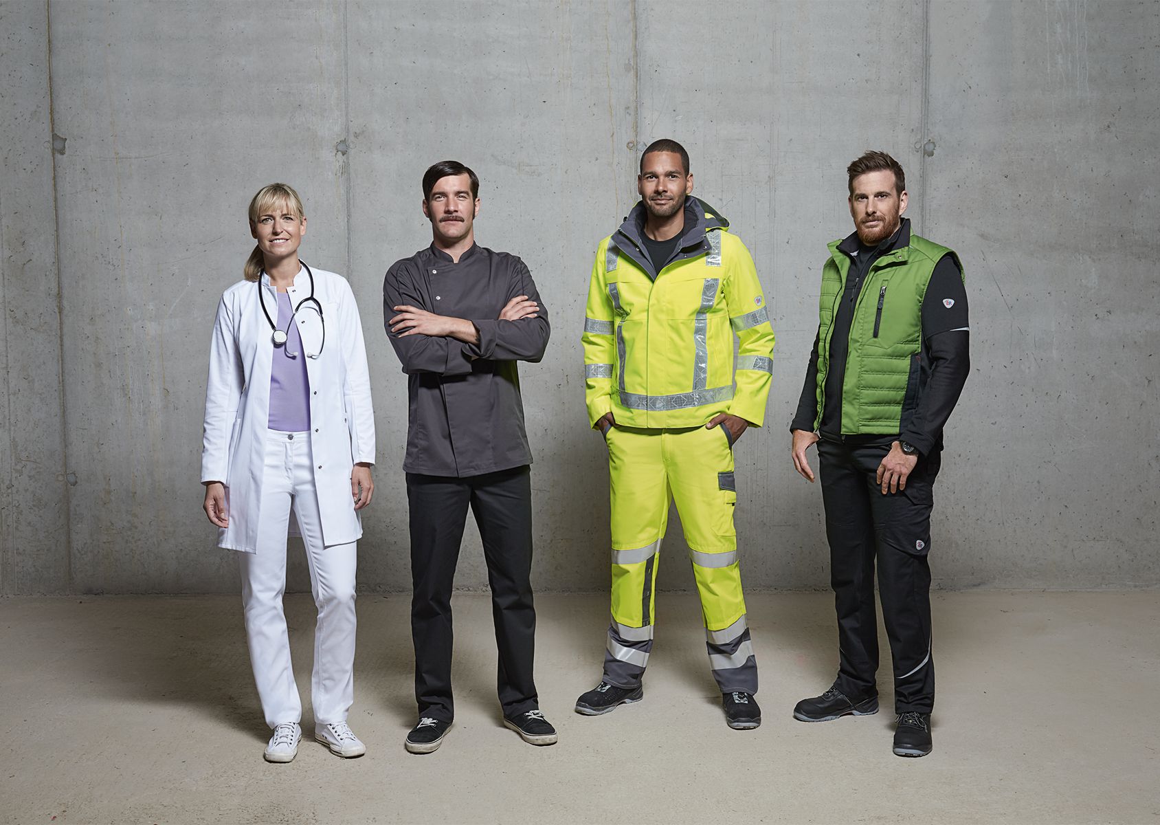 BP® Warnschutz-Hose mit Knietaschen warngelb/dunkelgrau Thumbnail 3