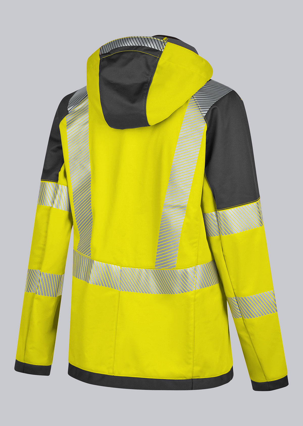 2035-941-6656_BP® Stretch- softshell jack met hoge zichtbaarheid voor dames_signaalgeel/antraciet_afbeelding 3