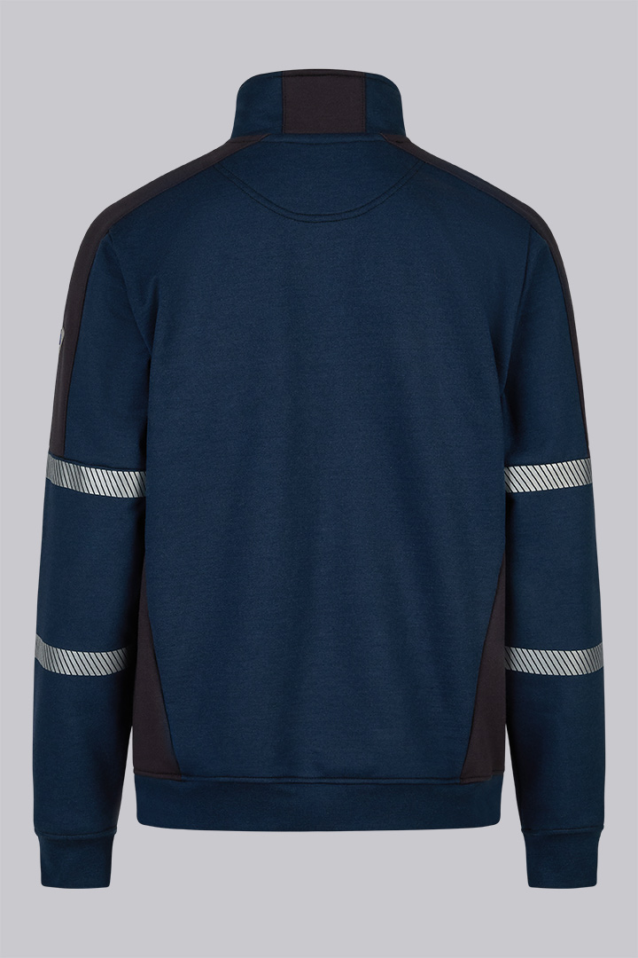 2429-629-1432 BP® Veste sweat multinormes APC1, visibilité améliorée bleu nuit/noir Thumbnail 3