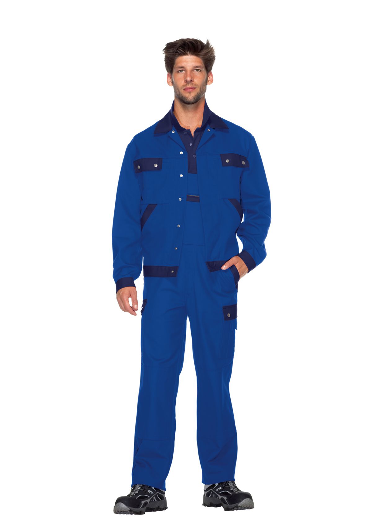 BP® Komfort-Arbeitsjacke königsblau/dunkelblau Thumbnail 2