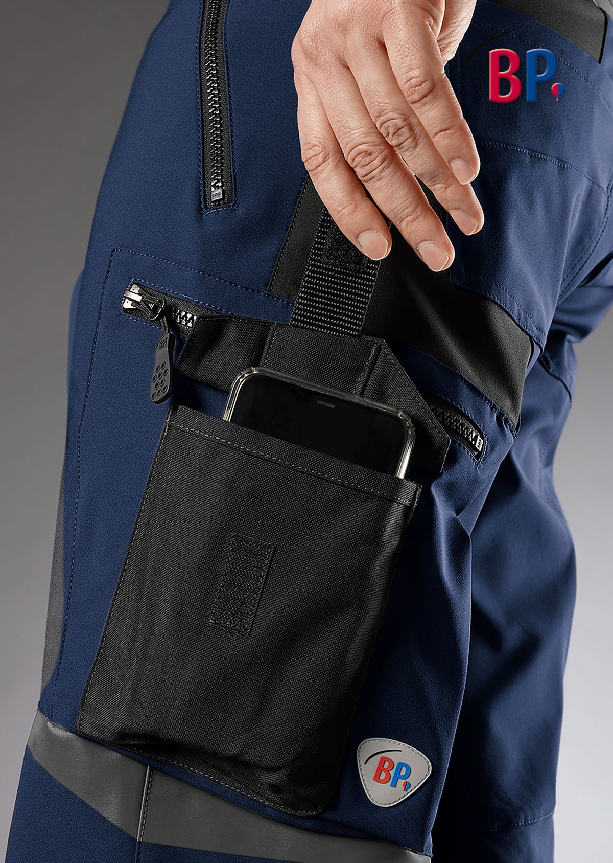 BP® Superstretch-Shorts nachtblau/schwarz Thumbnail 2