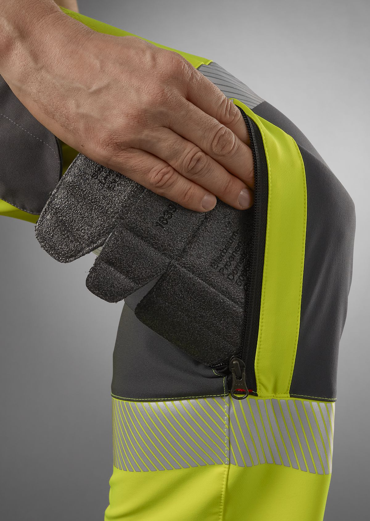 BP® Warnschutz-Superstretch-Hose mit Knietaschen warngelb/anthrazit Thumbnail 5