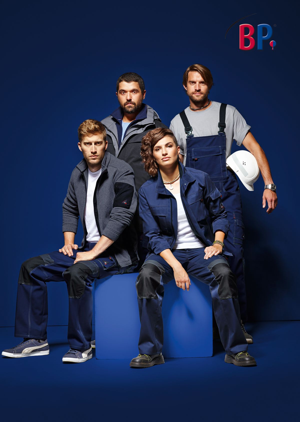 1797-720-110 BP® Comfort work trousers with knee pad pockets night blue/anthracite Thumbnail 2