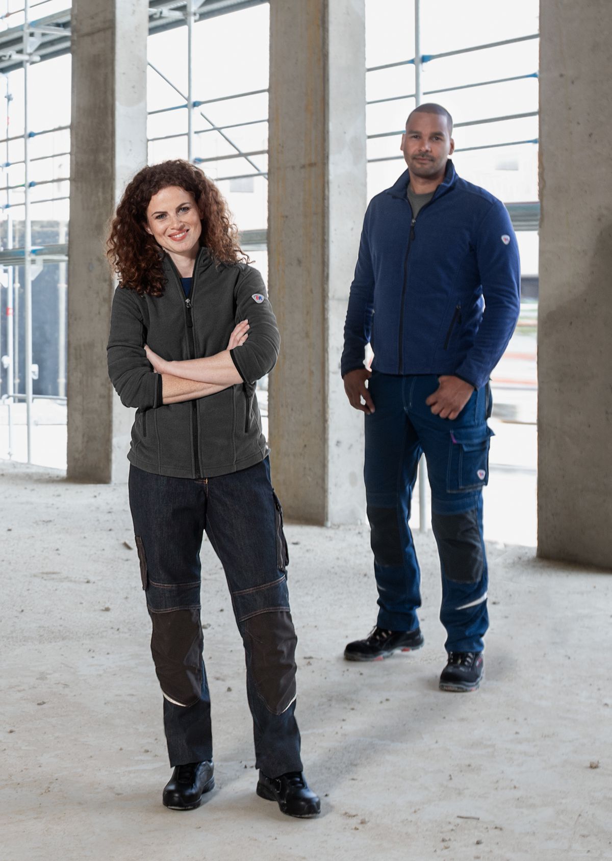 1693-641-56 BP® Fleecejack voor dames antraciet Thumbnail 4