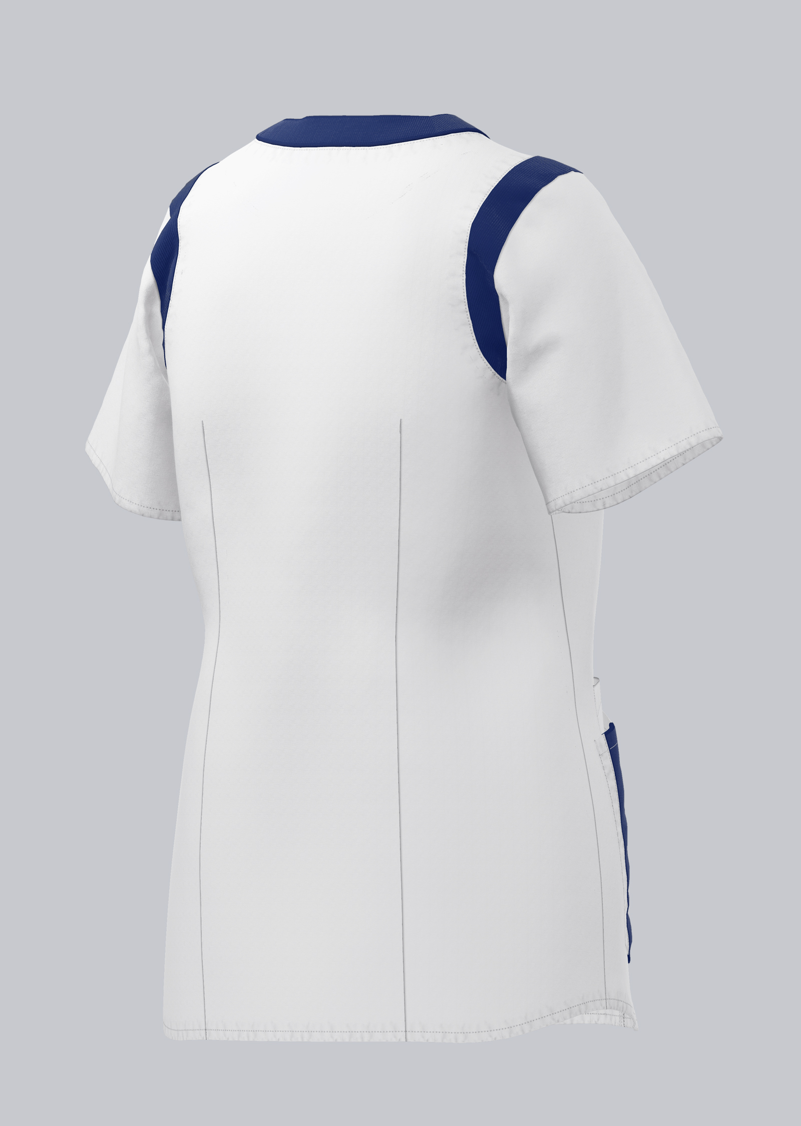 BP® Leichter Schlupfkasack für Damen weiß/nachtblau Thumbnail 1