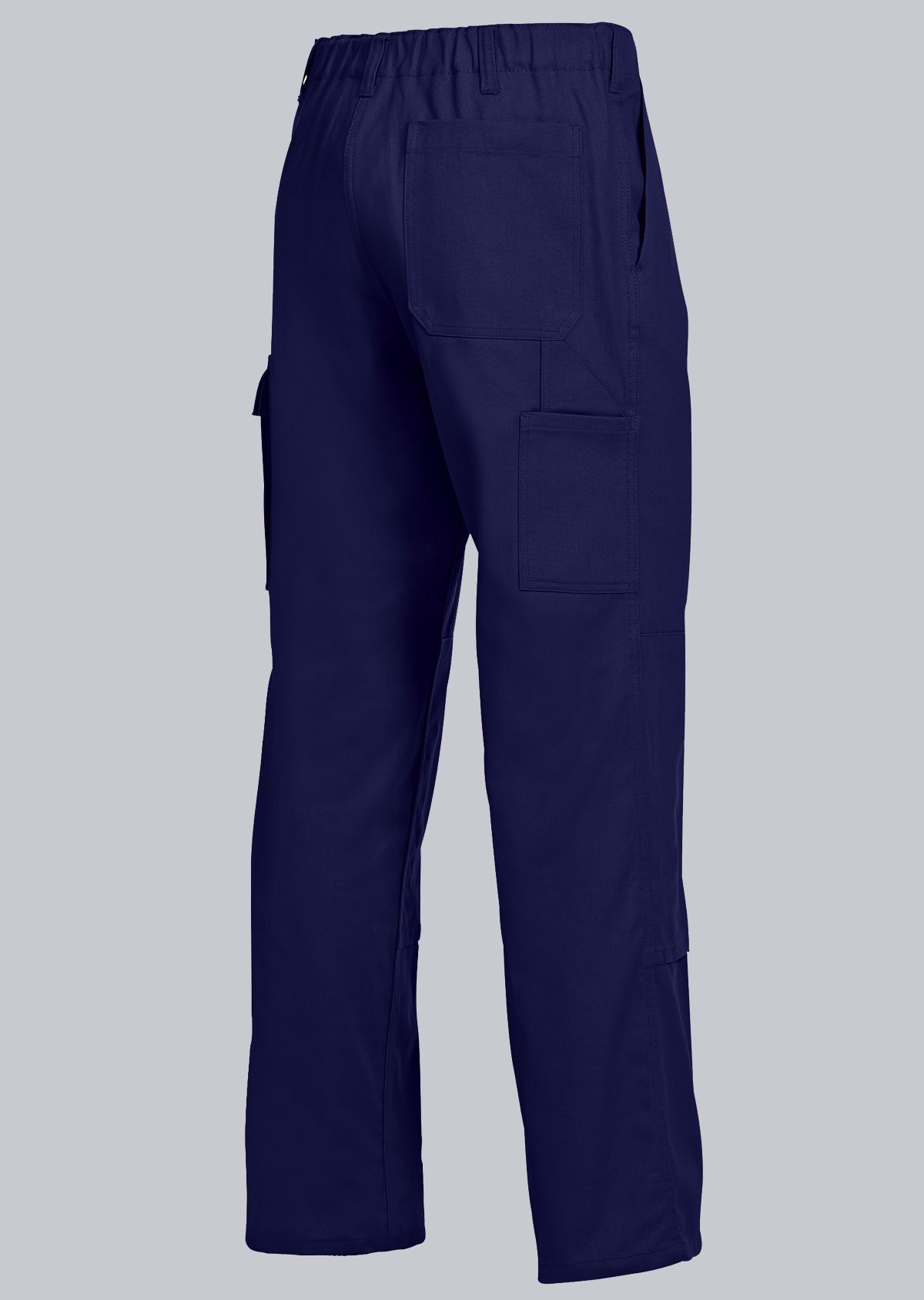 BP® Pantalon de travail basic en coton avec genouillères bleu foncé Thumbnail 1