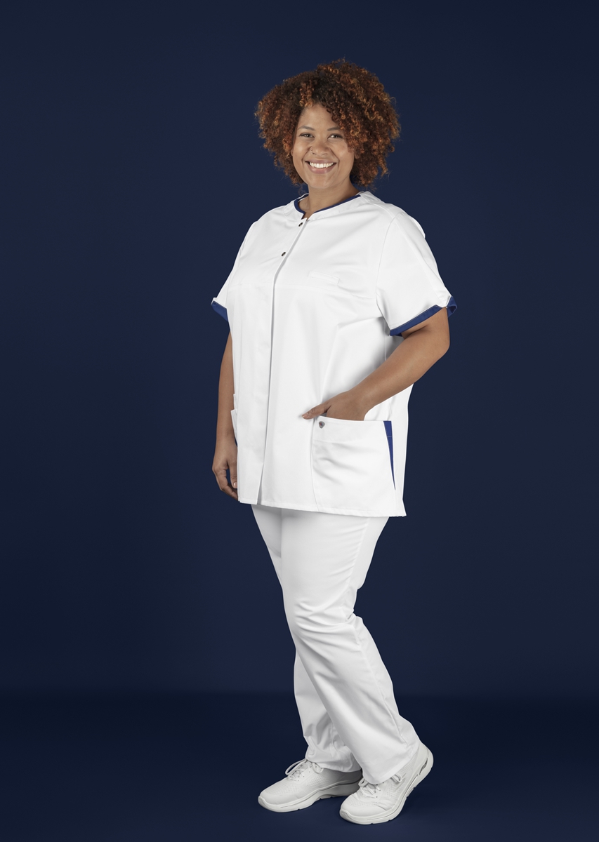 BP® Tunique femmes blanc/bleu nuit Thumbnail 6