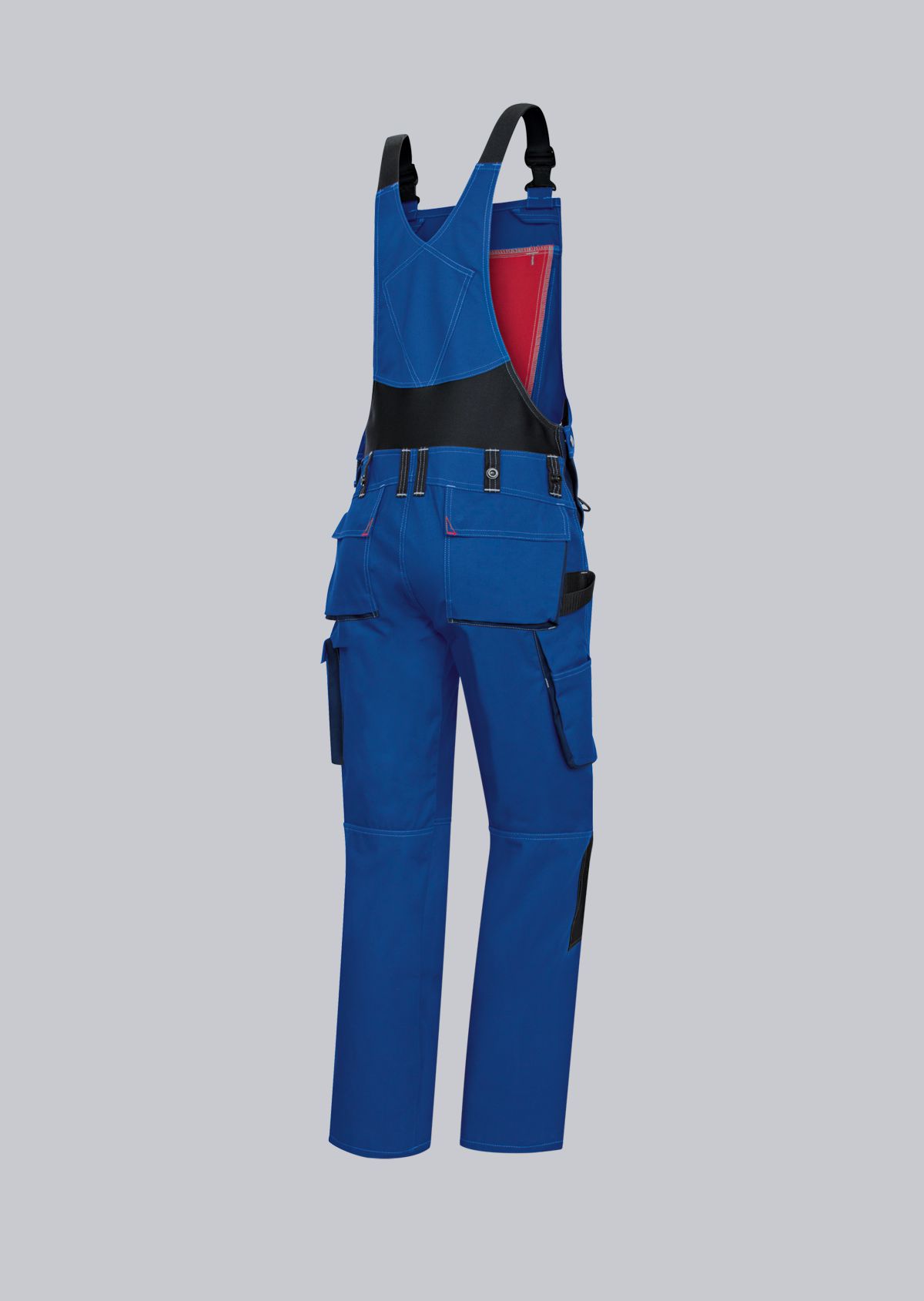 1802-720-13 BP® Komfort-Latzhose mit Kniepolstertaschen königsblau/nachtblau Thumbnail 1