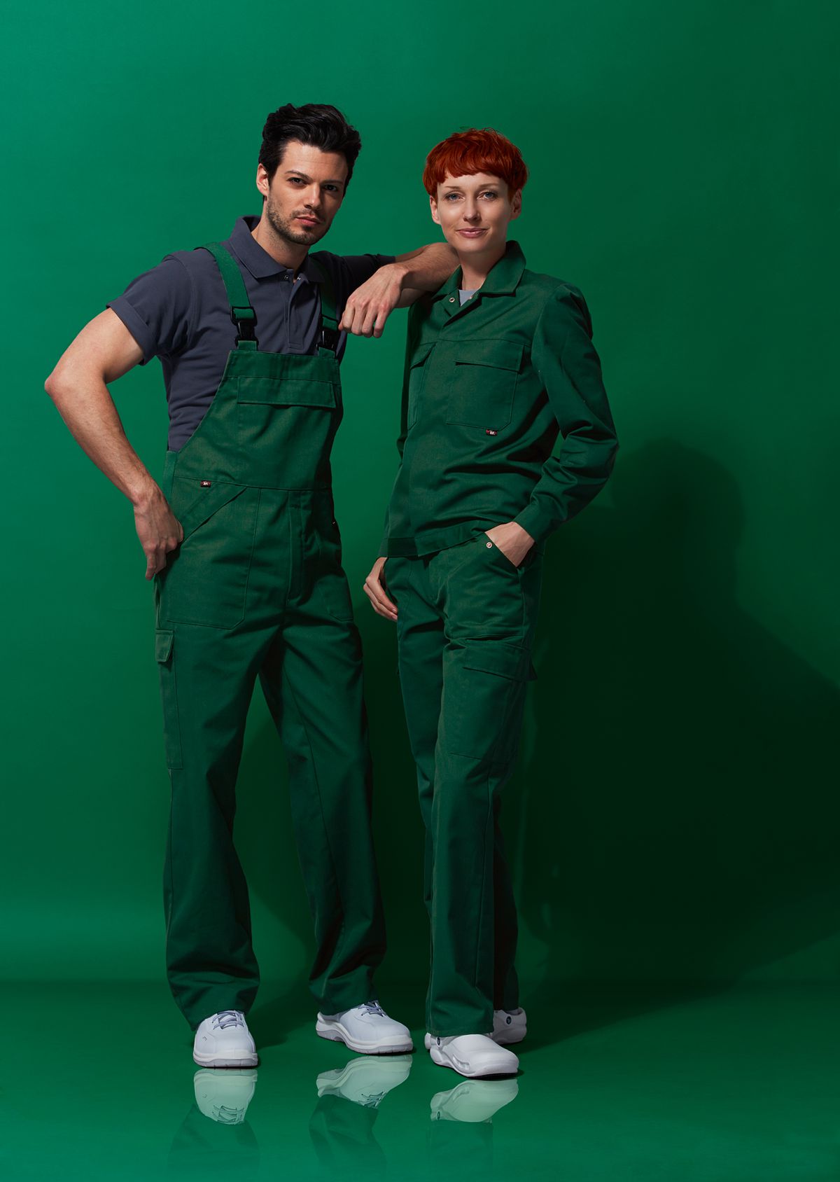 1680-558-74 BP® HACCP Werkbroek voor haar & hem middelgroen Thumbnail 1