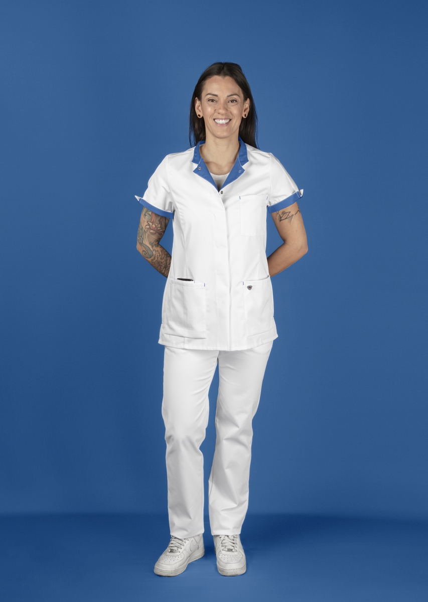 BP® Kasack für Damen 1600-485-2106_BP® Kasack für Damen_weiß/azurblau_Bild 4