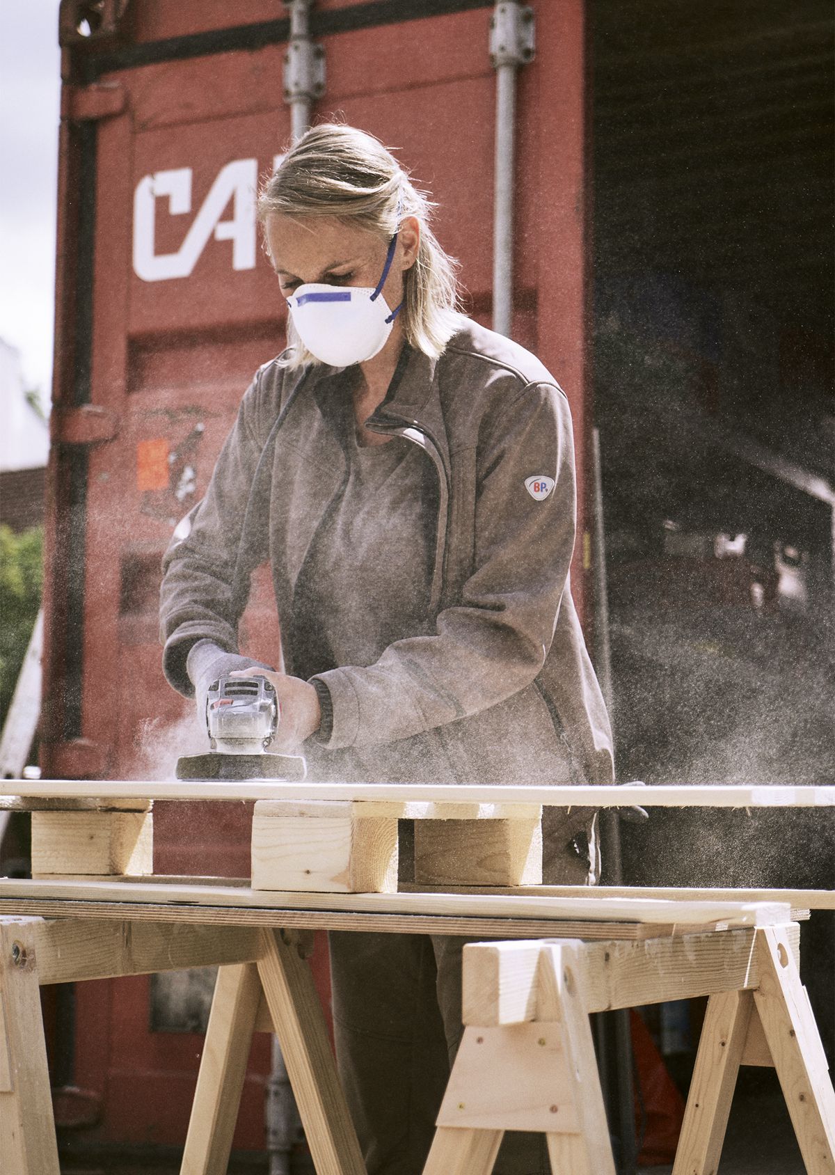 BP® Softshelljacke für Damen falke Thumbnail 3