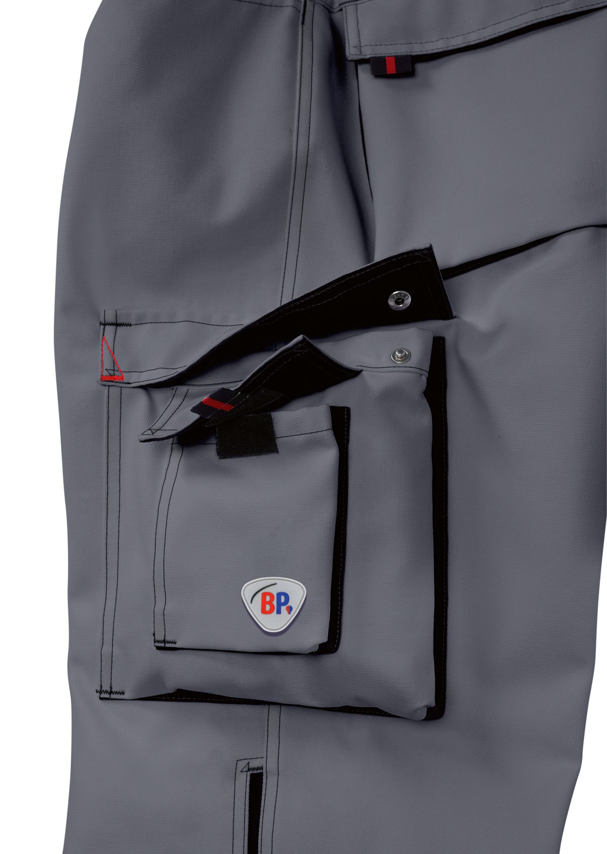 1788-555-53 BP® Pantalon de travail résistant gris foncé/noir Thumbnail 3