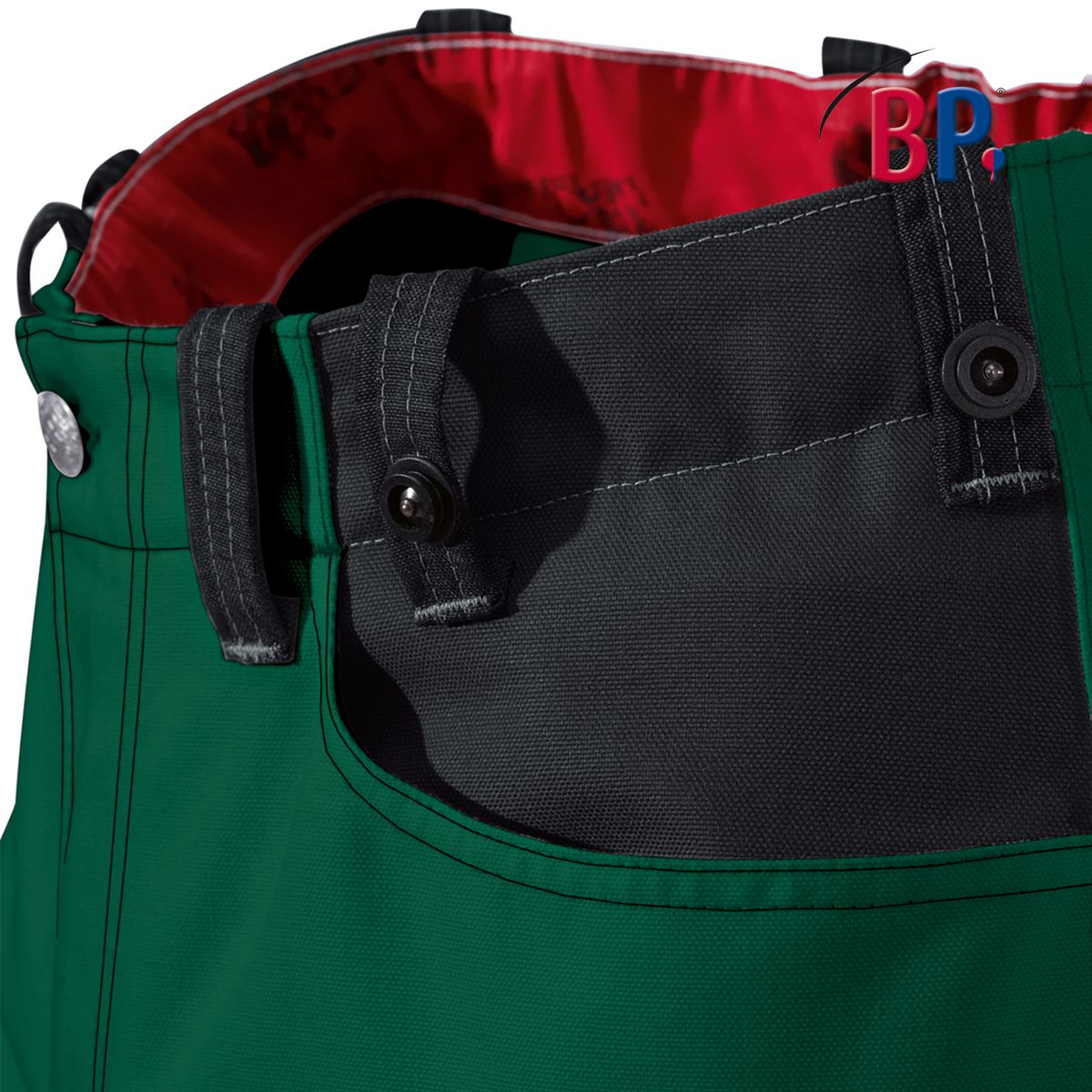 1789-555-74_BP® Pantalon de travail résistant avec genouillères_vert moyen/noir_image 3