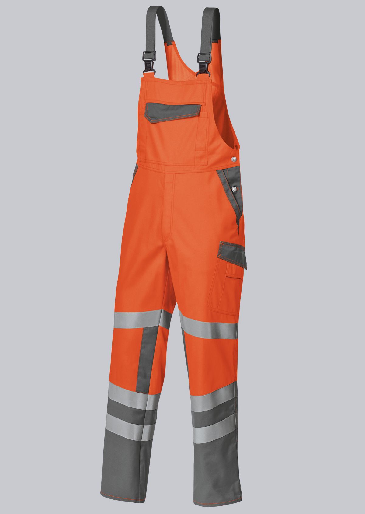 2111-845-8553_BP® Warnschutz-Latzhose_warnorange/dunkelgrau_Cover Bild