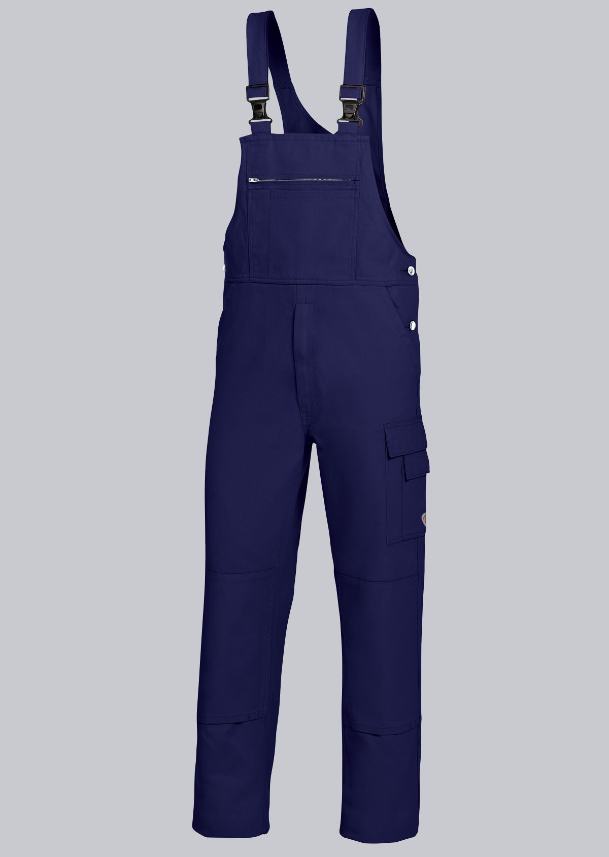 1482-060-10_BP® Basic-Latzhose aus Baumwolle mit Kniepolstertaschen_dunkelblau_Bild 1