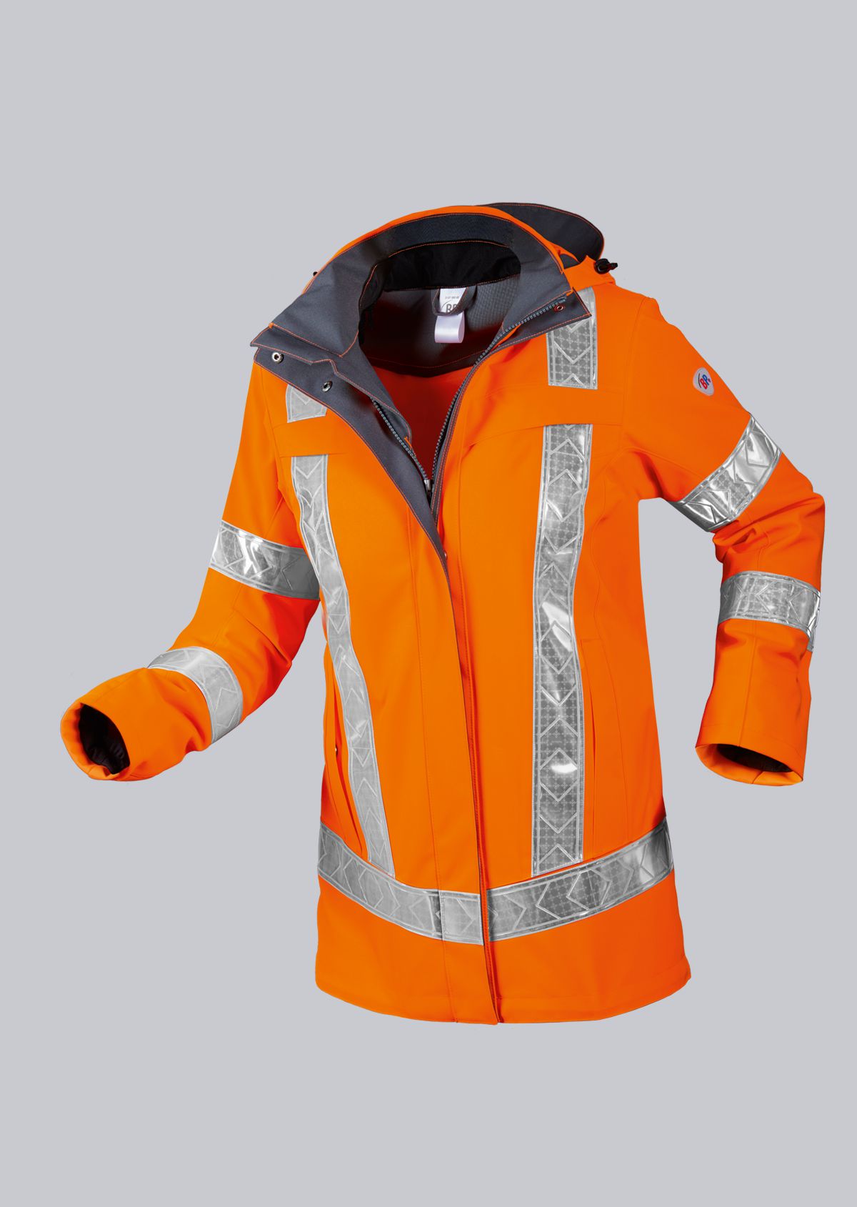 BP® Warnschutz-Wetterschutzjacke für Damen warnorange Cover Bild