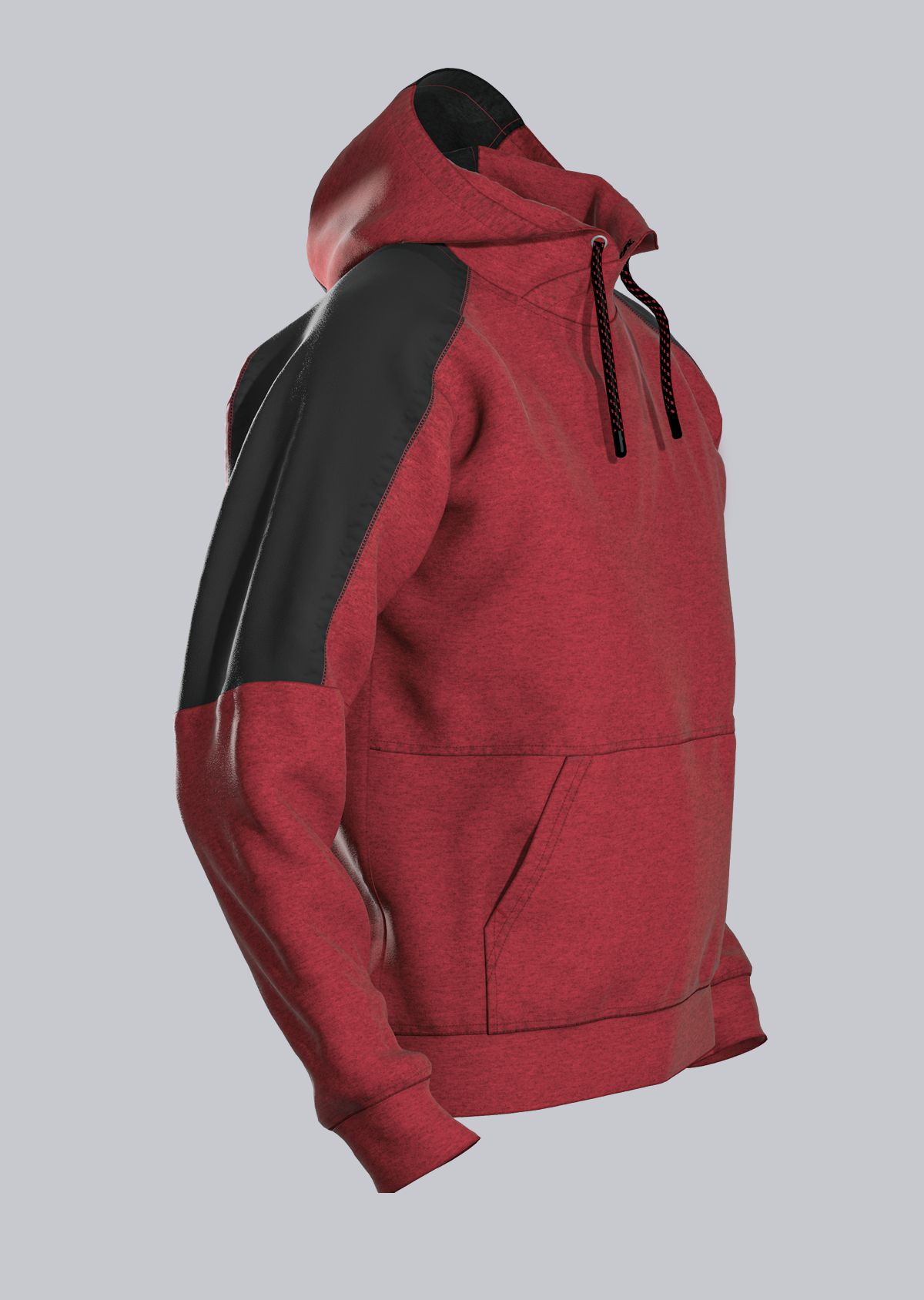 1721-293-8132_BP® Hoodie_rot/schwarz_Bild 4