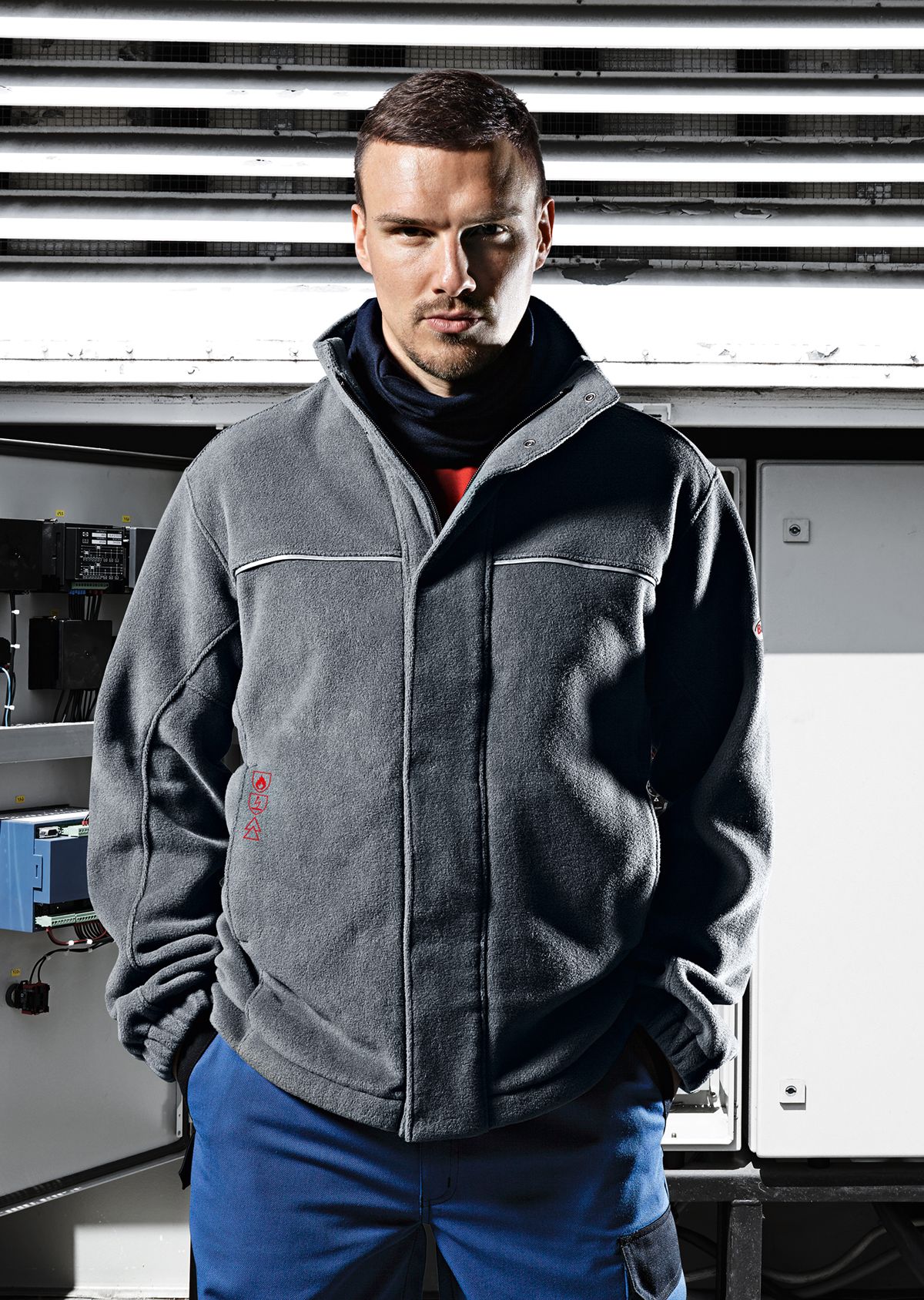 2425-860-53 BP® Multi-standard APC1 fleece jacket dark grey Thumbnail 5