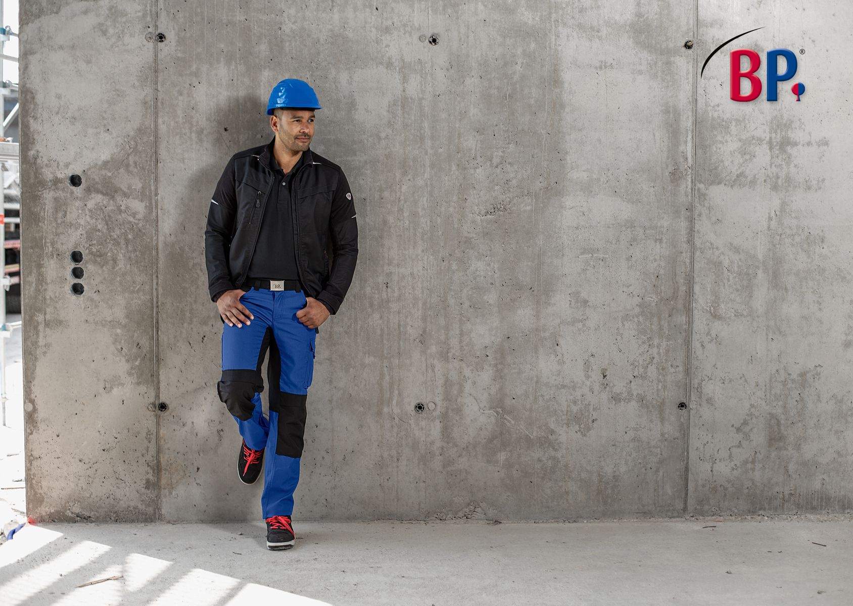 1789-555-13 BP® Strapazierfähige Arbeitshose mit Kniepolstertaschen königsblau/schwarz Thumbnail 3