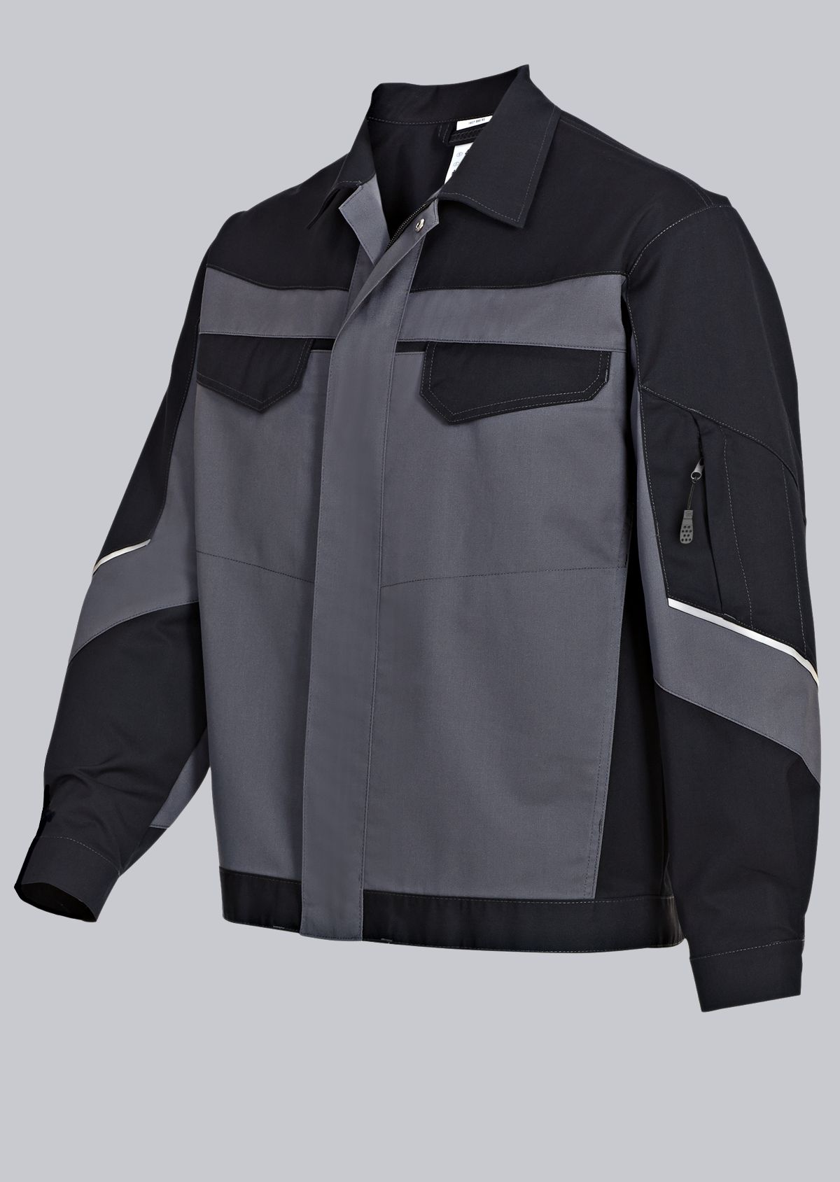 1607-559-53_BP® Work jacket with concealed buttons_dark grey/black_Cover Image