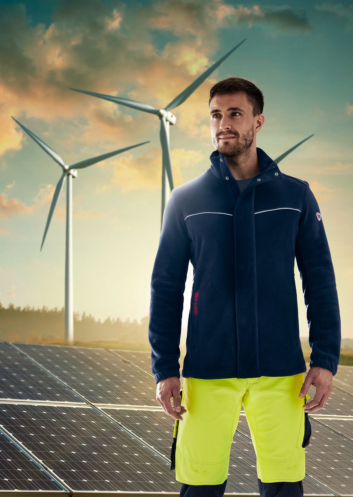 BP® Multi-standard APC1 fleece jacket 2424-860-0014_BP® Multi-standard APC1 fleece jacket_night blue_Image 3